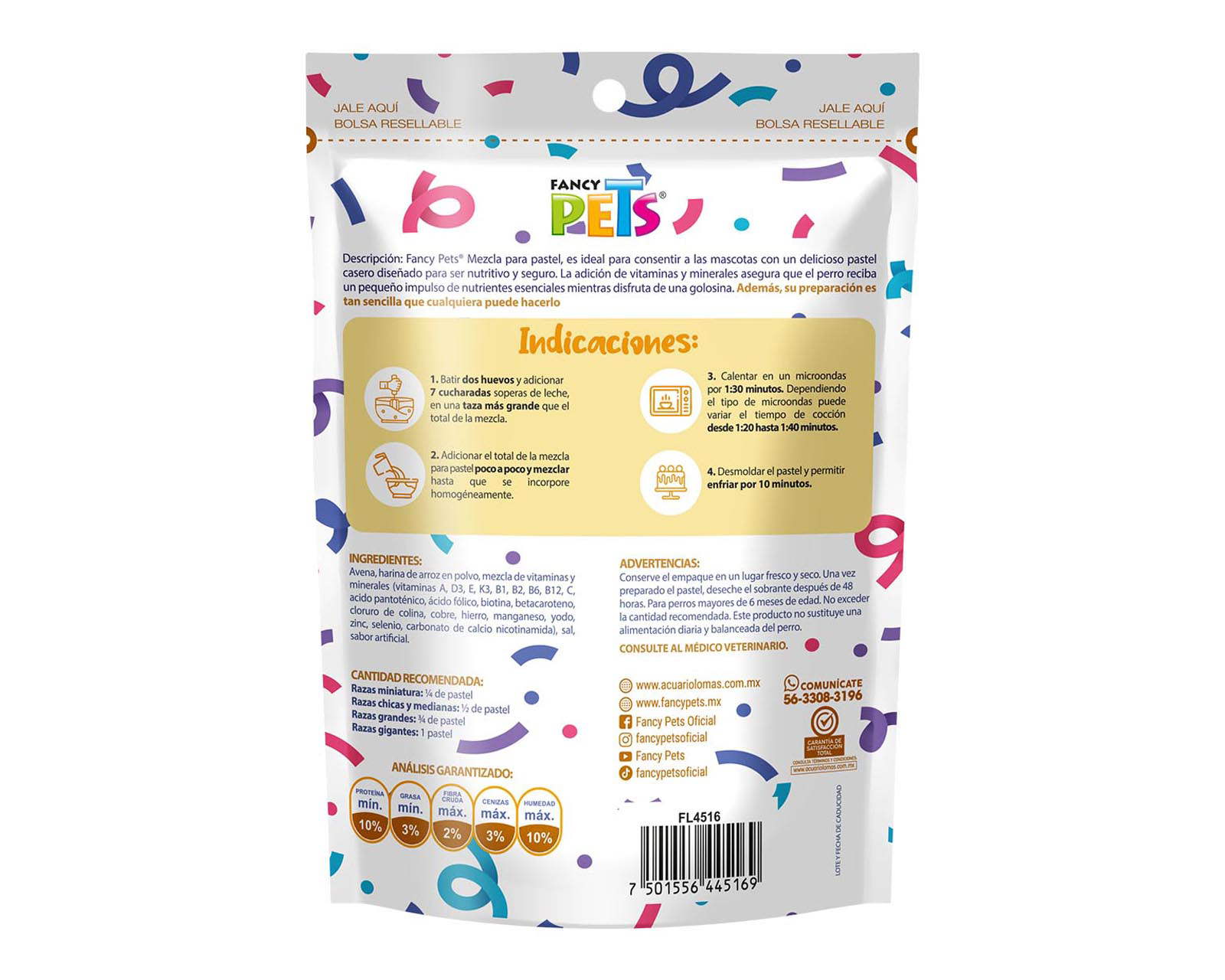 Foto 2 | Foto 2 | Mezcla para Pastel Vainilla para Mascotas Fancy Pets 100 g