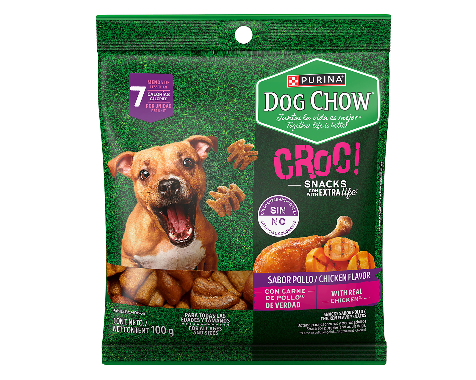 Snacks para Perro Purina Dog Chow Adulto y Cachorro 100 g