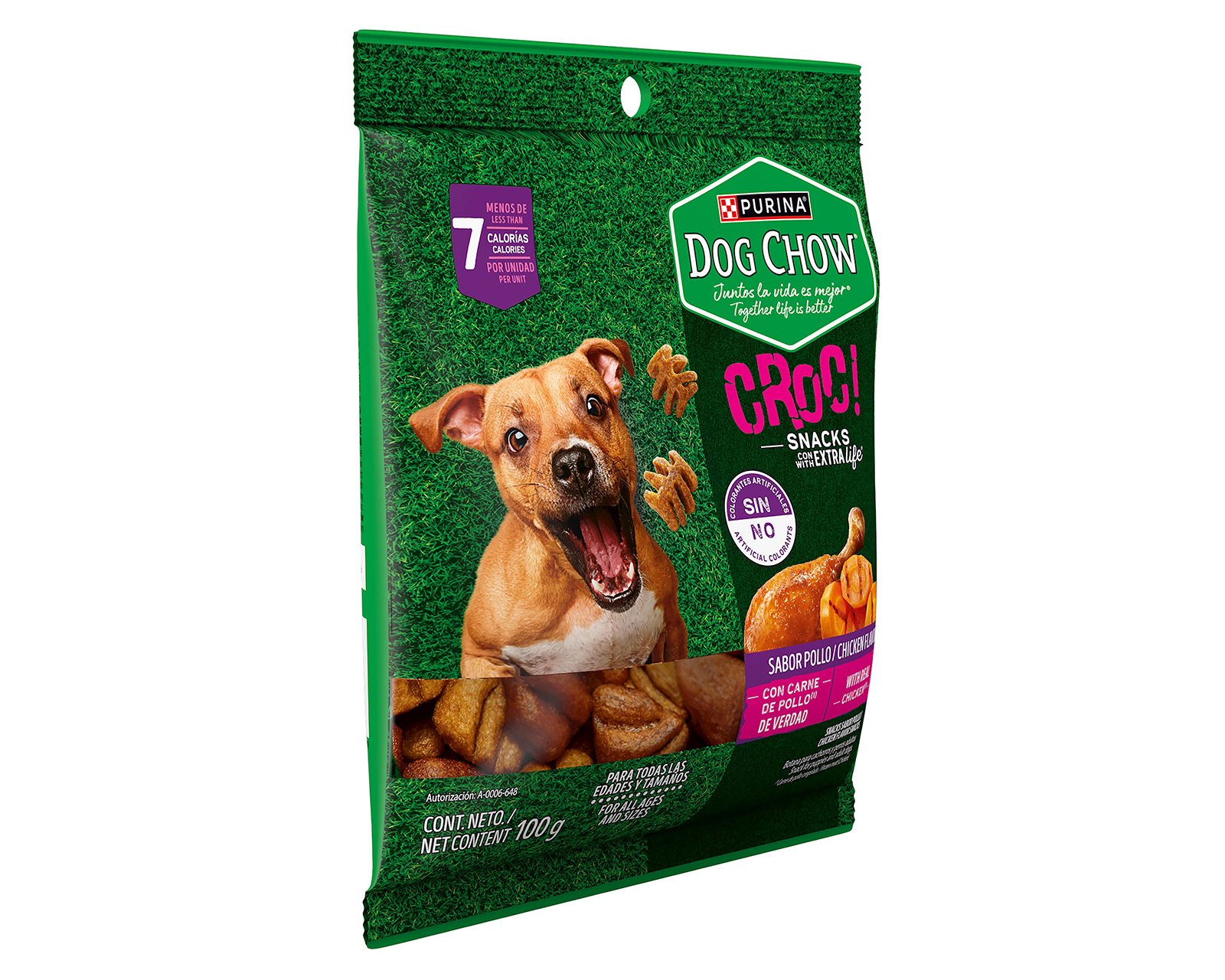 Foto 2 | Foto 2 | Snacks para Perro Purina Dog Chow Adulto y Cachorro 100 g