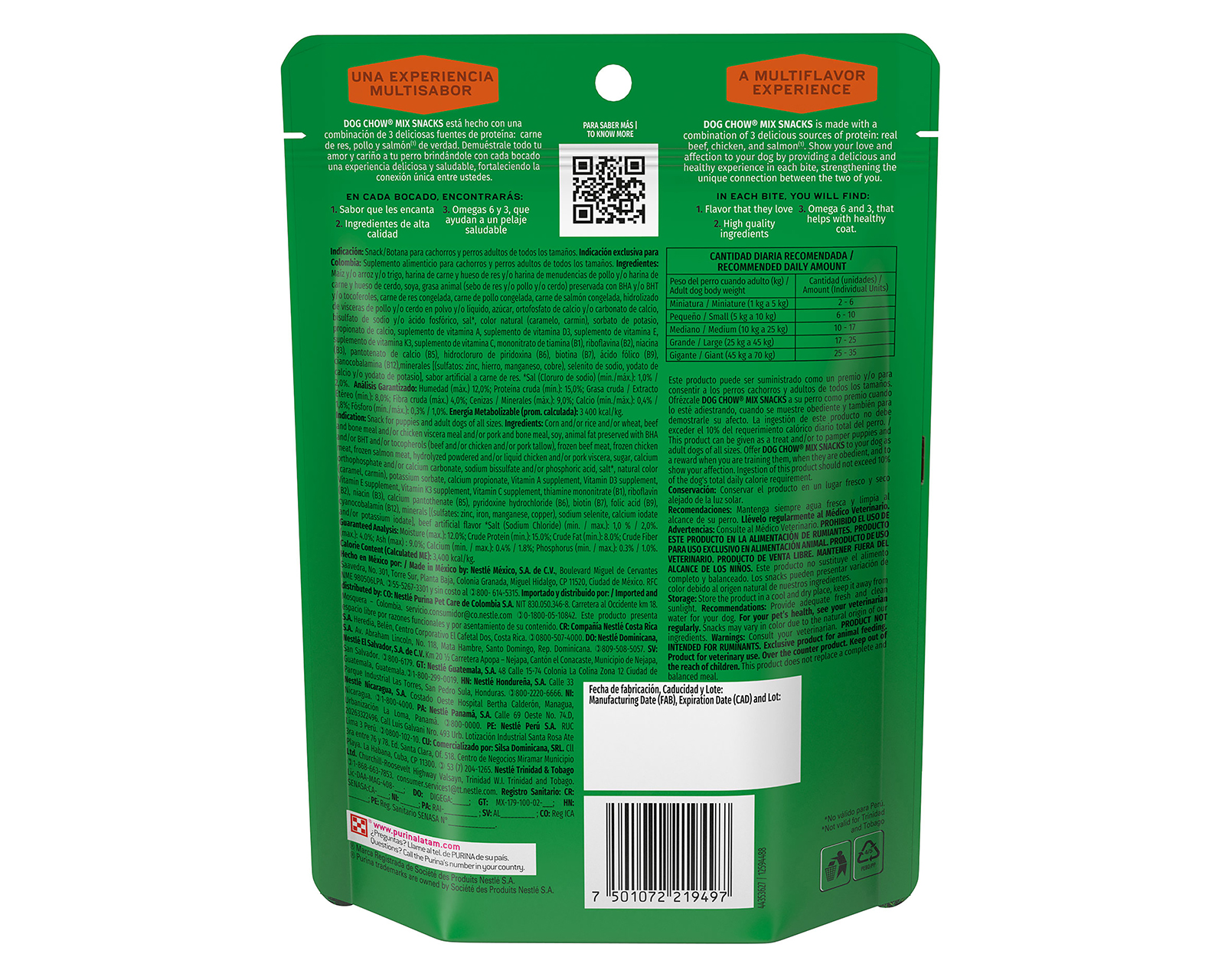 Foto 6 | Foto 6 | Snacks para Perro Purina Dog Chow Adulto y Cachorro 225 g