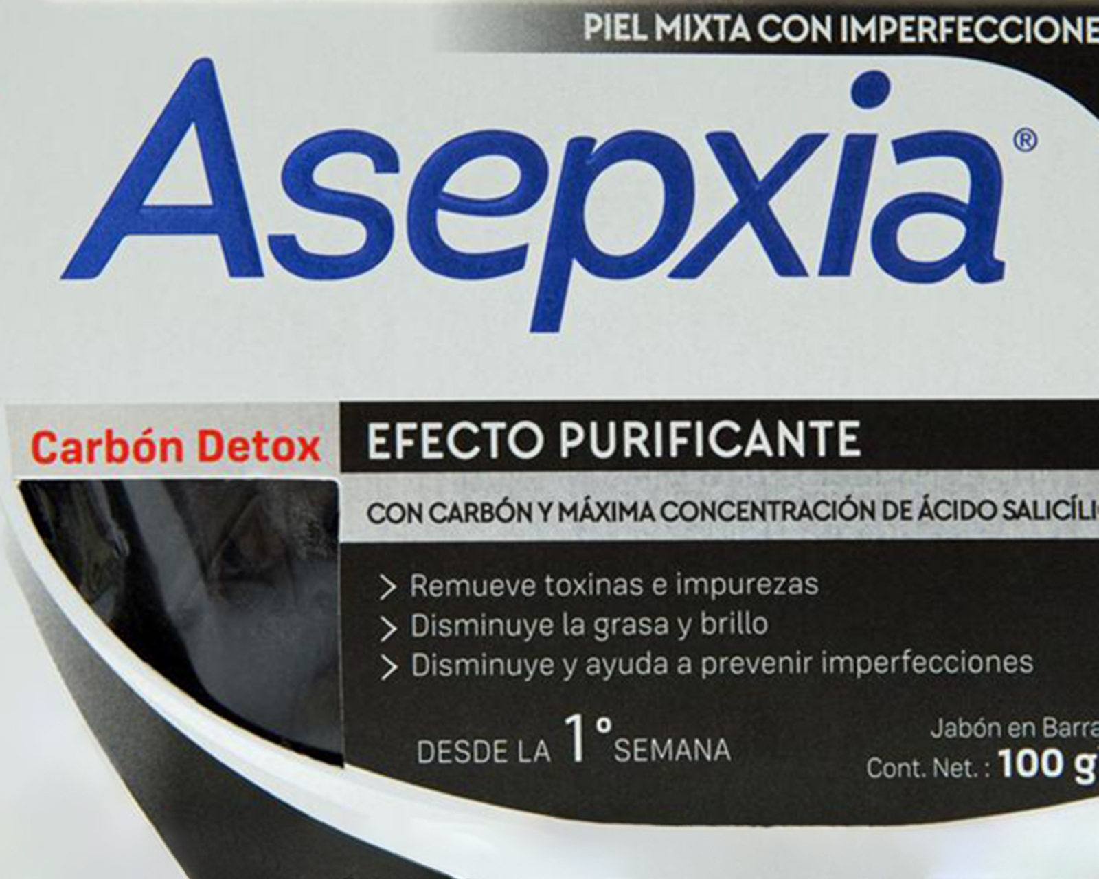 Foto 3 pulgar | Foto 2 | Jabón Asepxia Carbón Detox