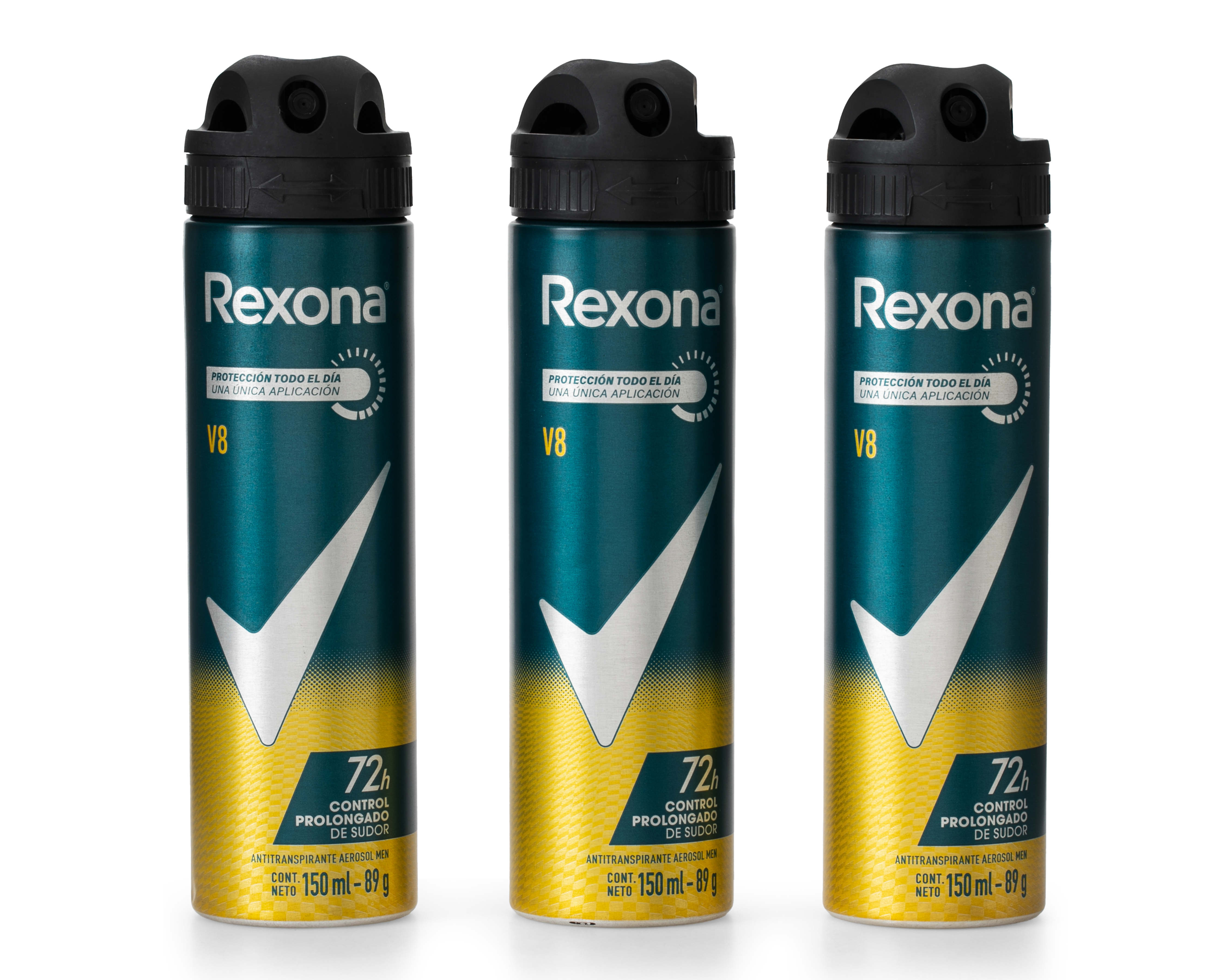Desodorante en Aerosol Rexona V8 3 Piezas