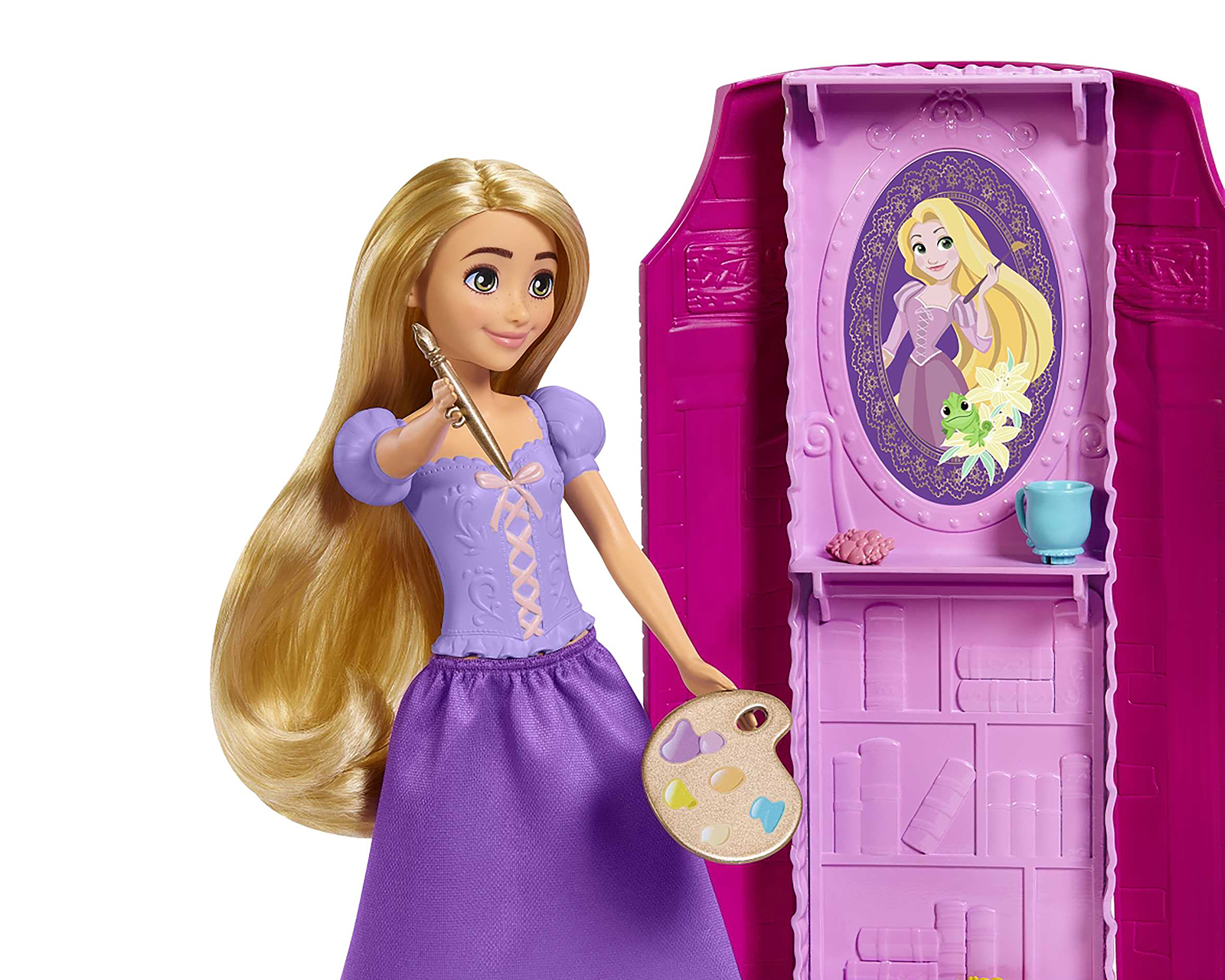 Foto 5 pulgar | Foto 4 | Muñeca Disney Princesas Torre de Rapunzel