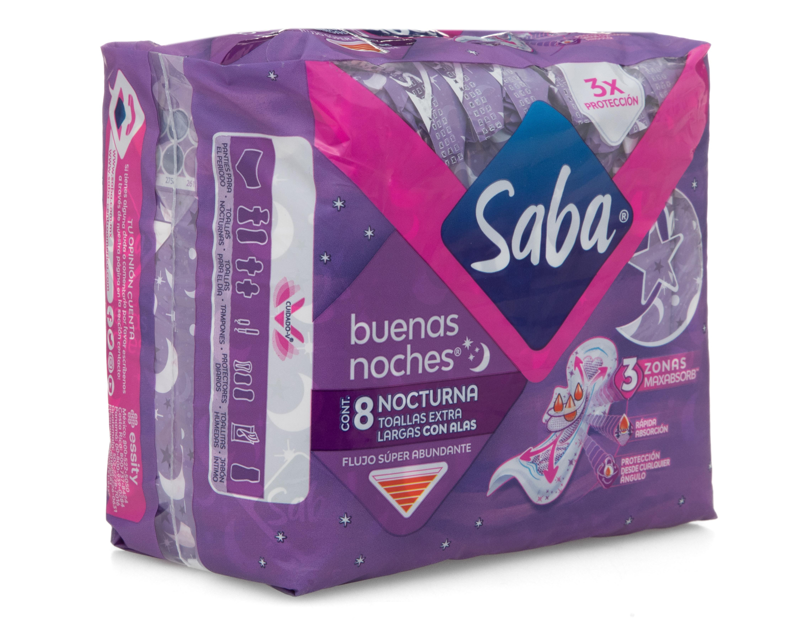 Foto 3 pulgar | Foto 2 | Toallas Sanitarias Saba Buenas Noches