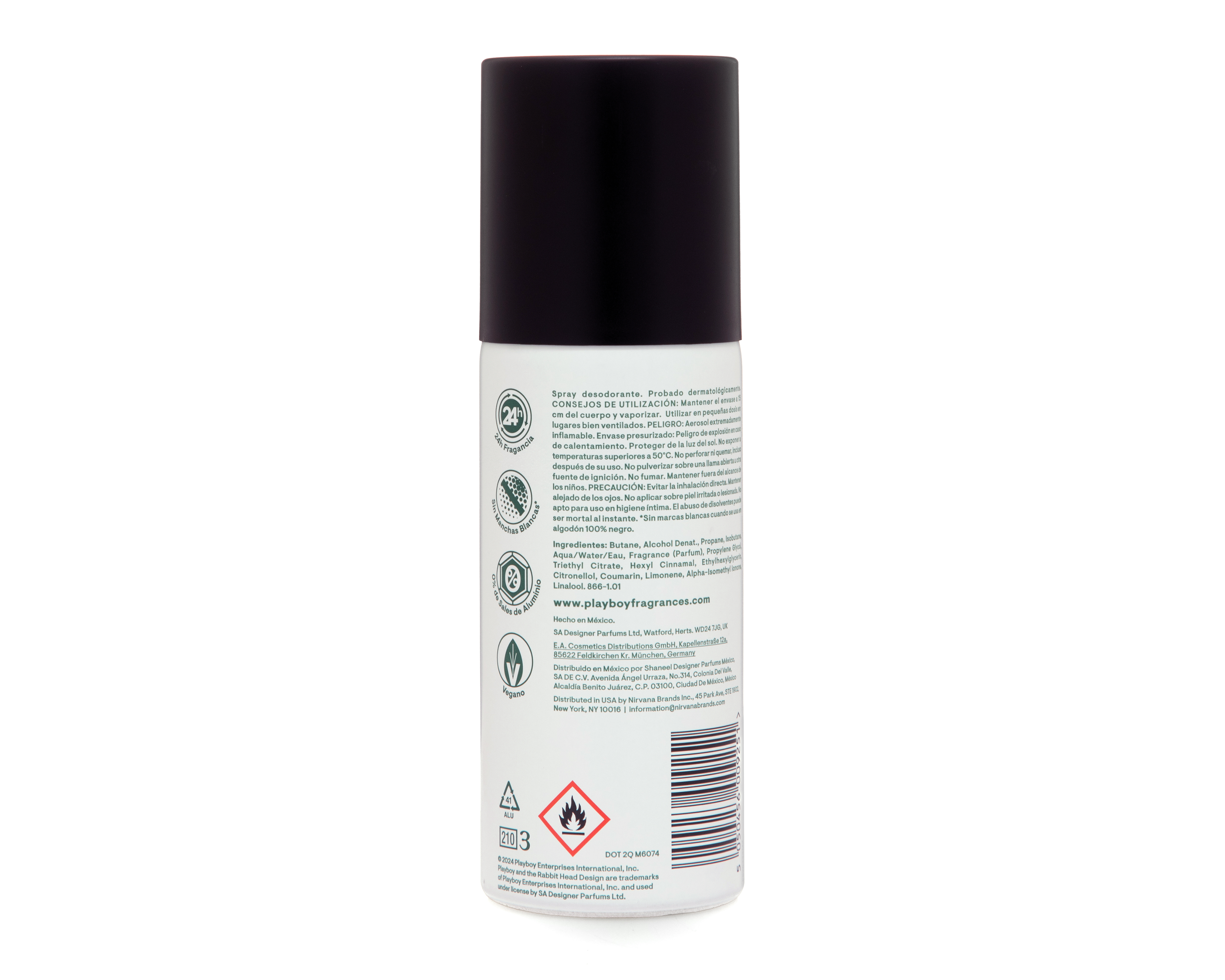 Foto 3 pulgar | Foto 2 | Desodorante Playboy en Aerosol London 150 ml
