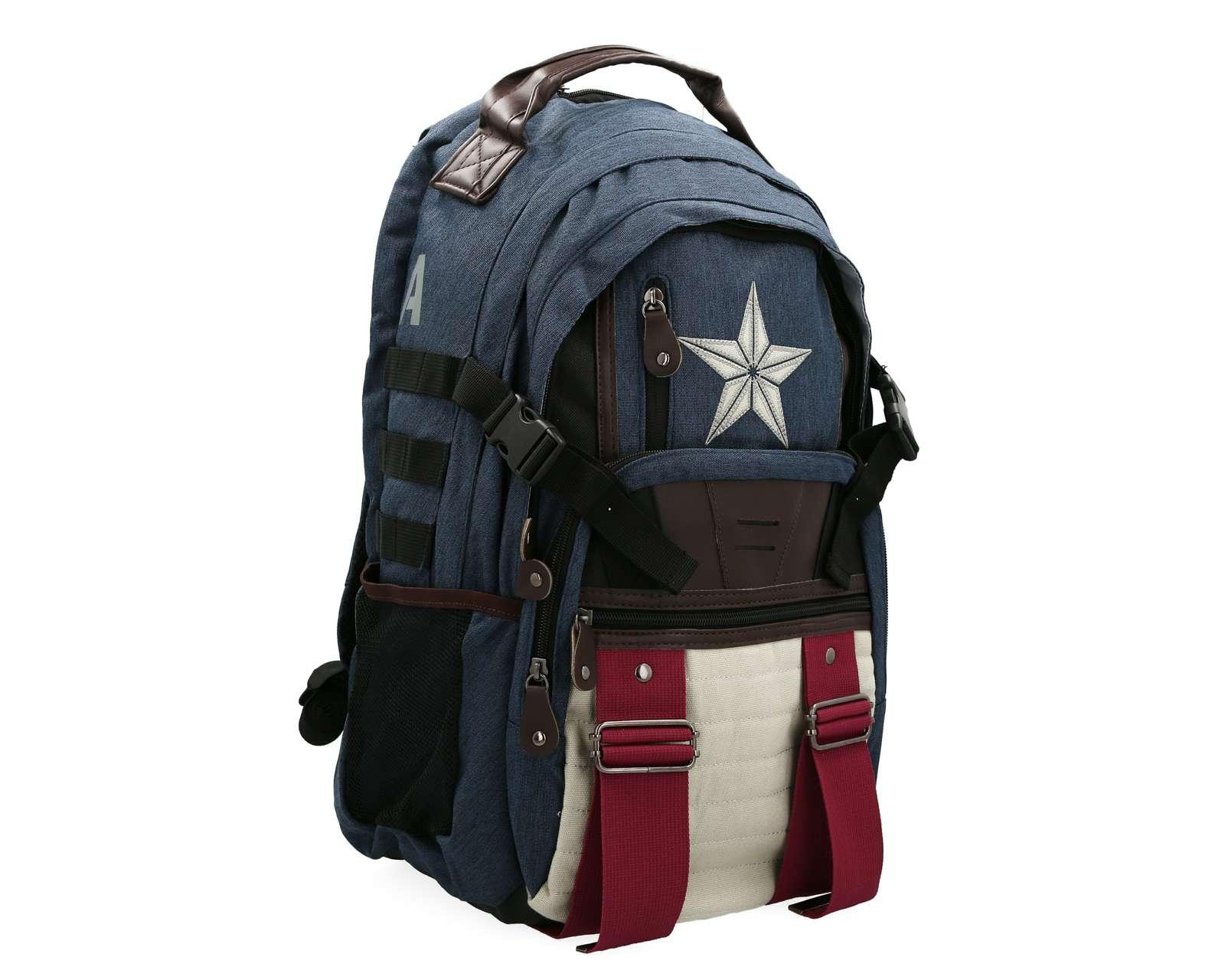 Foto 5 pulgar | Foto 4 | Mochila Marvel Capitán América Azul