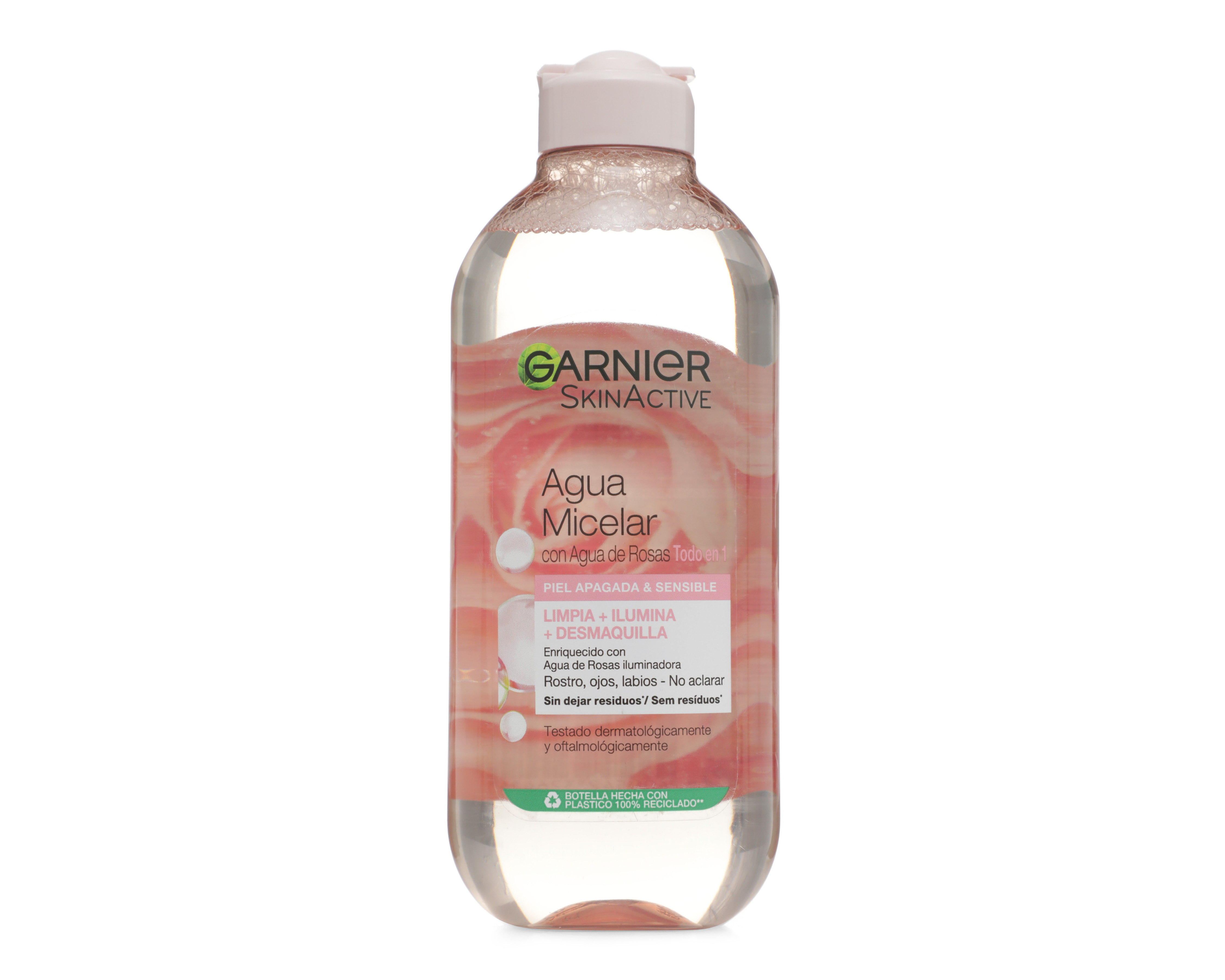 Agua Micelar Garnier SkinActive con Agua de Rosas 400 ml