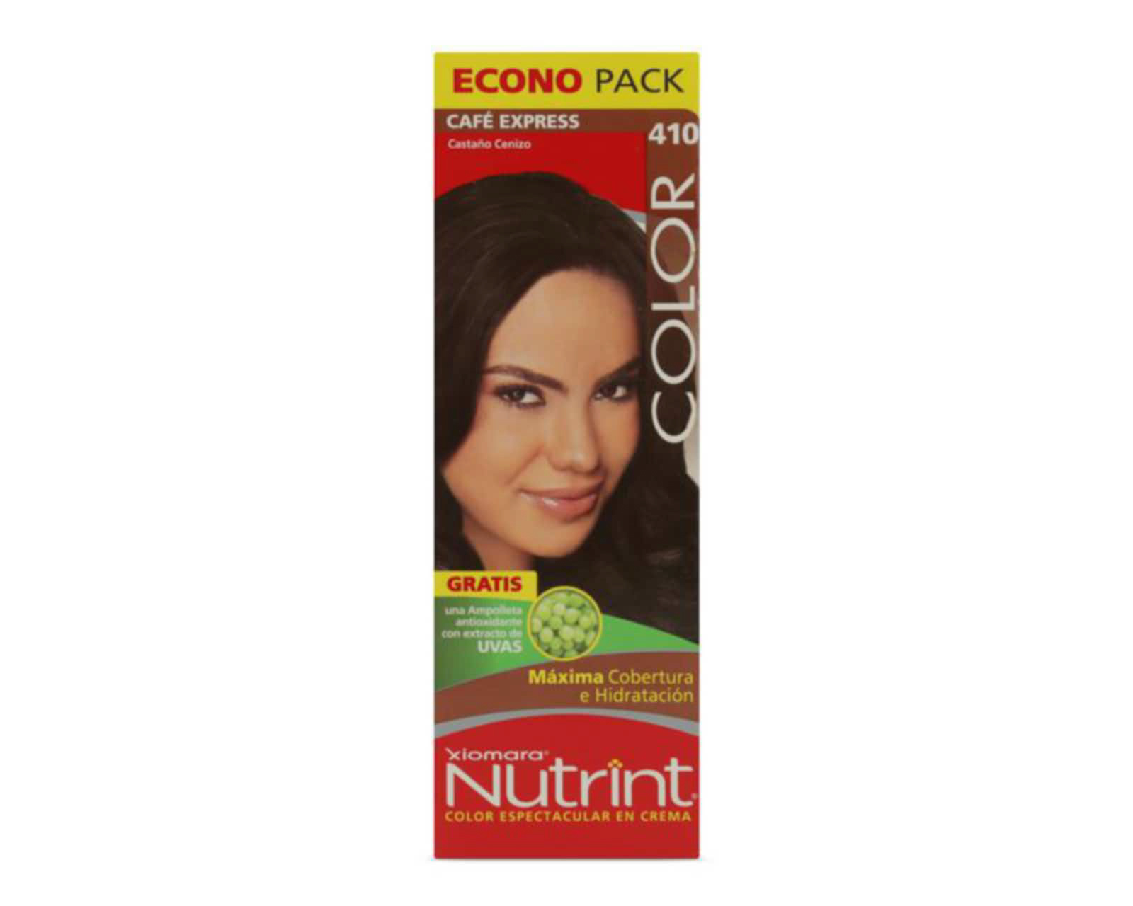Foto 2 pulgar | Foto 1 | Tinte para Cabello Xiomara Nutrint 410 Café Express