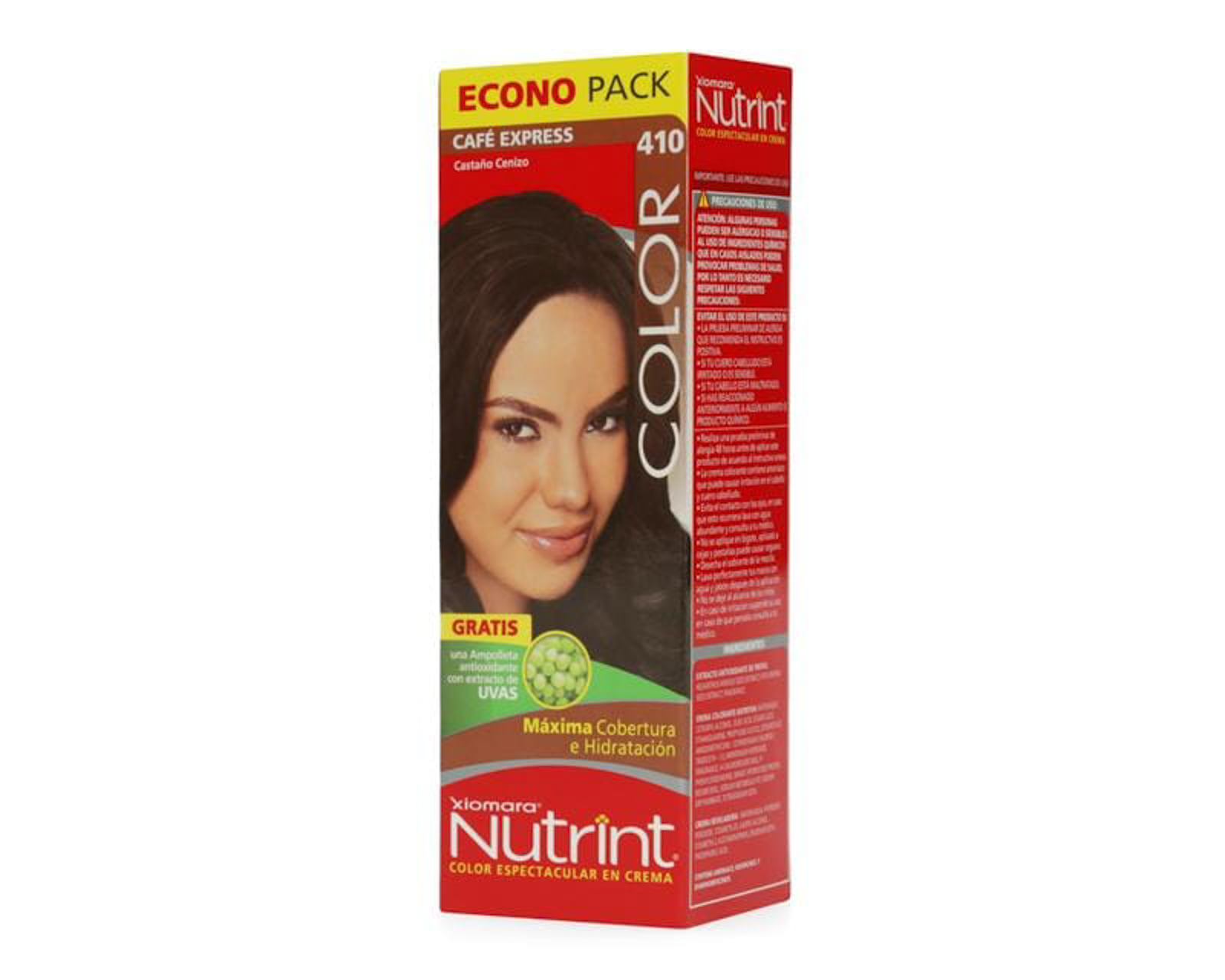 Foto 3 pulgar | Foto 2 | Tinte para Cabello Xiomara Nutrint 410 Café Express