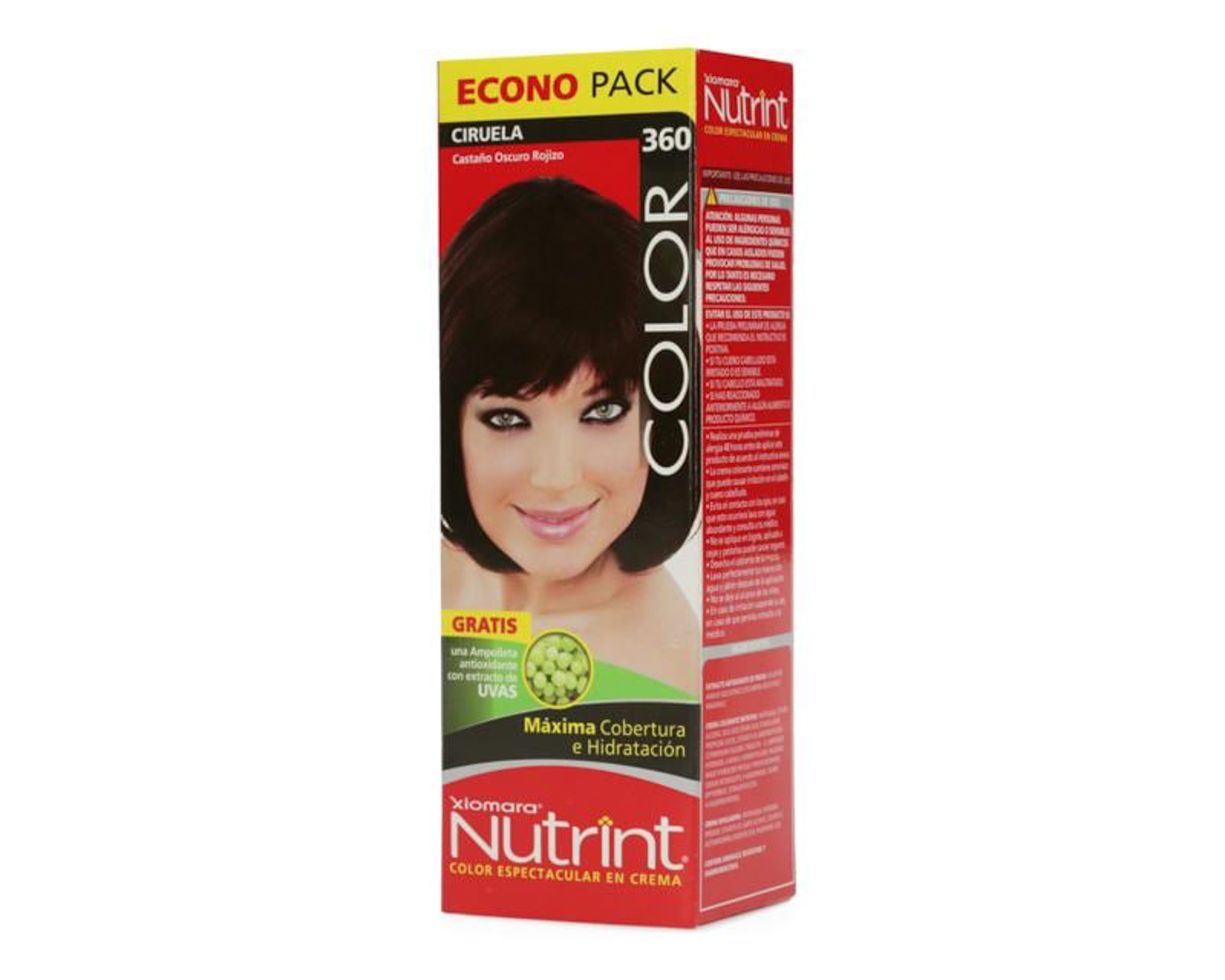 Foto 2 | Foto 2 | Tinte para Cabello Xiomara Nutrint 360 Castaño Oscuro Rojizo