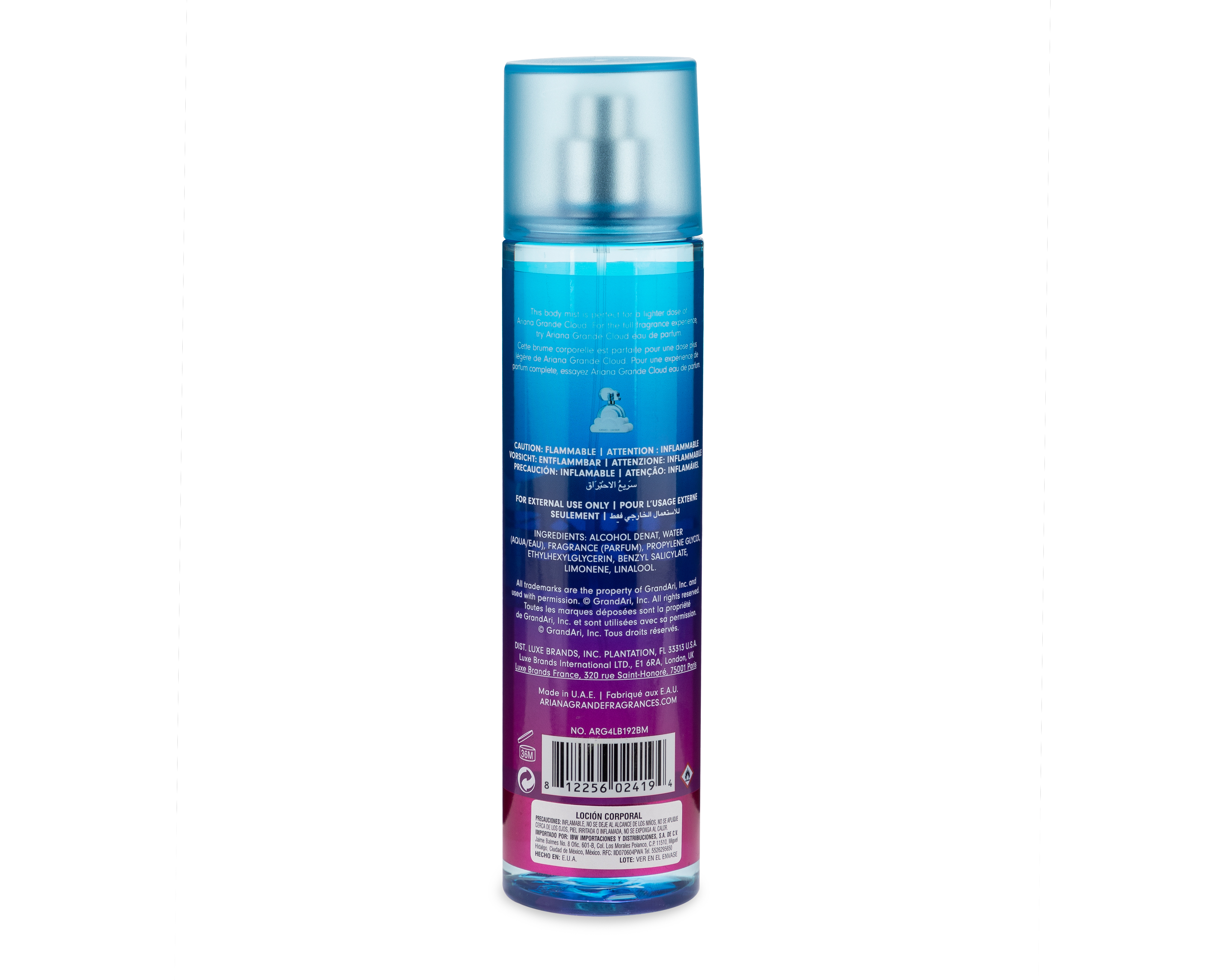 Foto 3 pulgar | Foto 2 | Body Mist Ariana Grande Cloud 236 ml