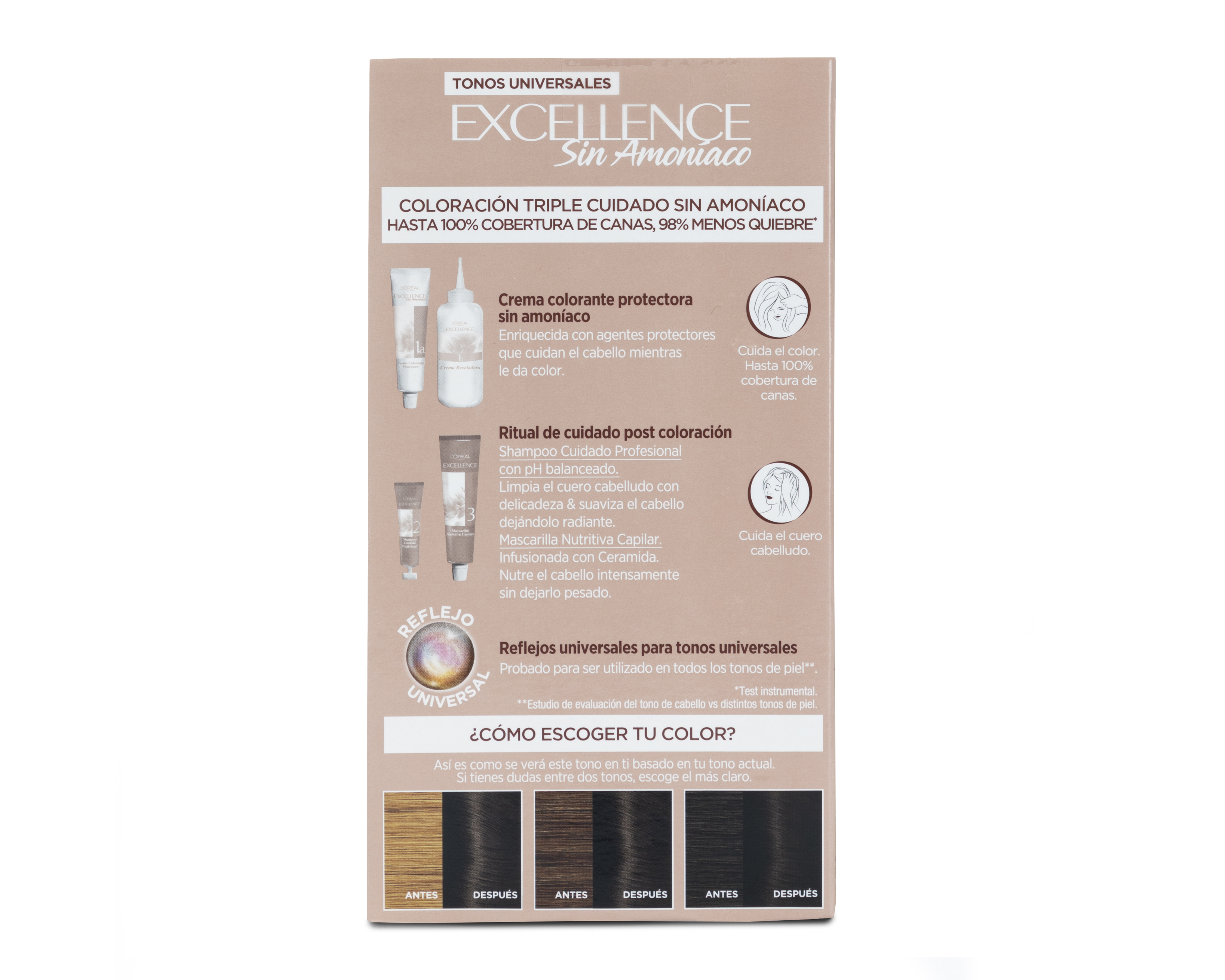 Foto 2 | Foto 2 | Tinte para Cabello Imédia Excellence 1U Negro Universal