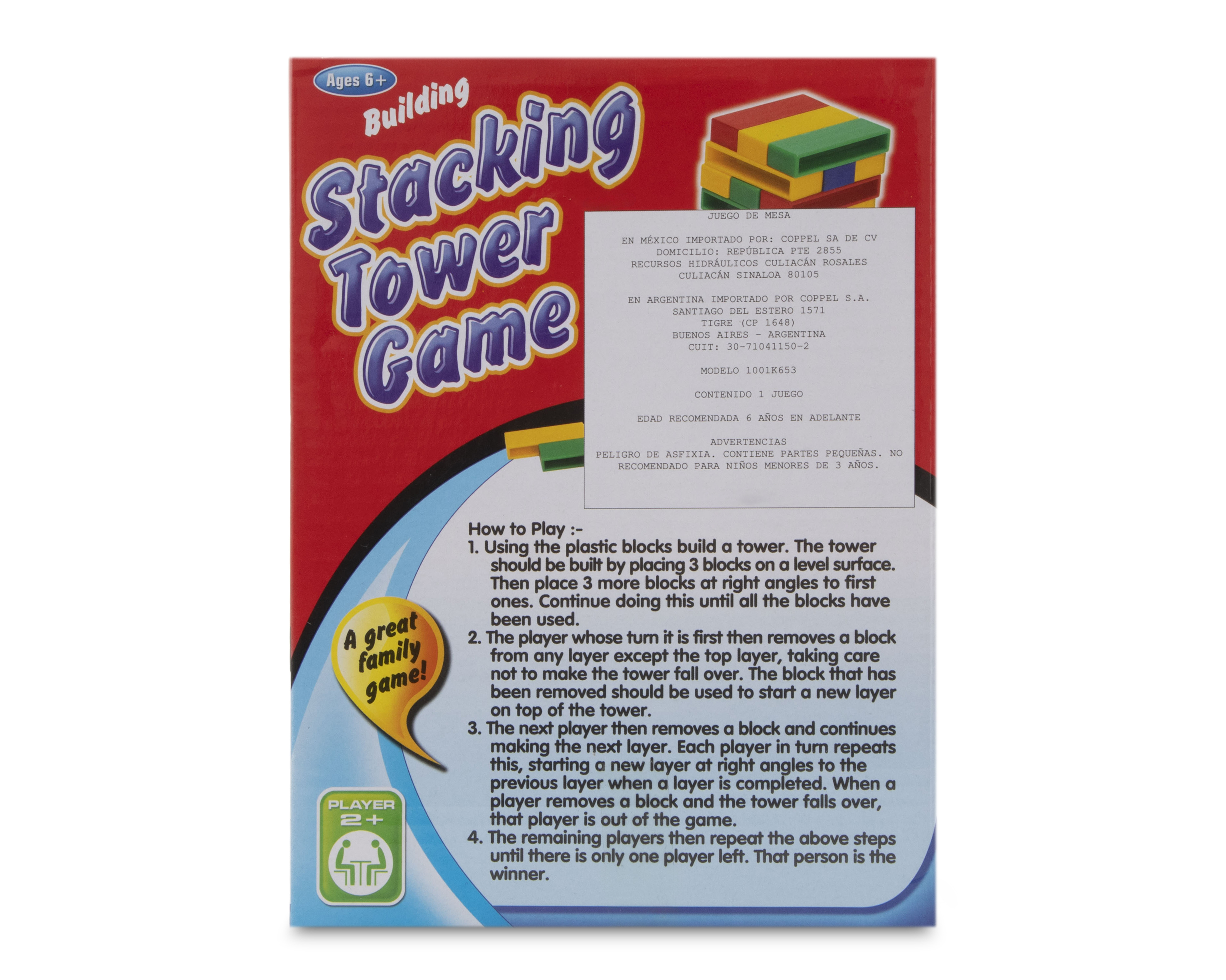 Foto 3 | Foto 3 | Juego de Mesa Torre de Bloques