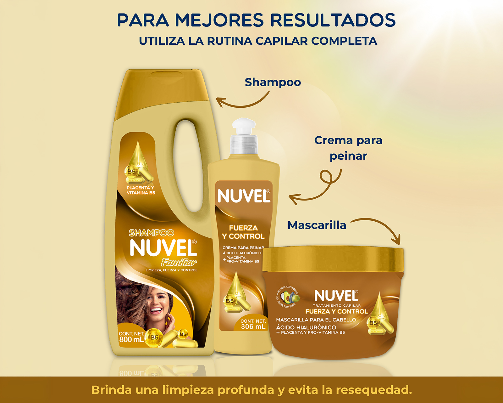 Foto 5 pulgar | Foto 4 | Shampoo Nuvel Placenta y Vitamina B5 750 ml