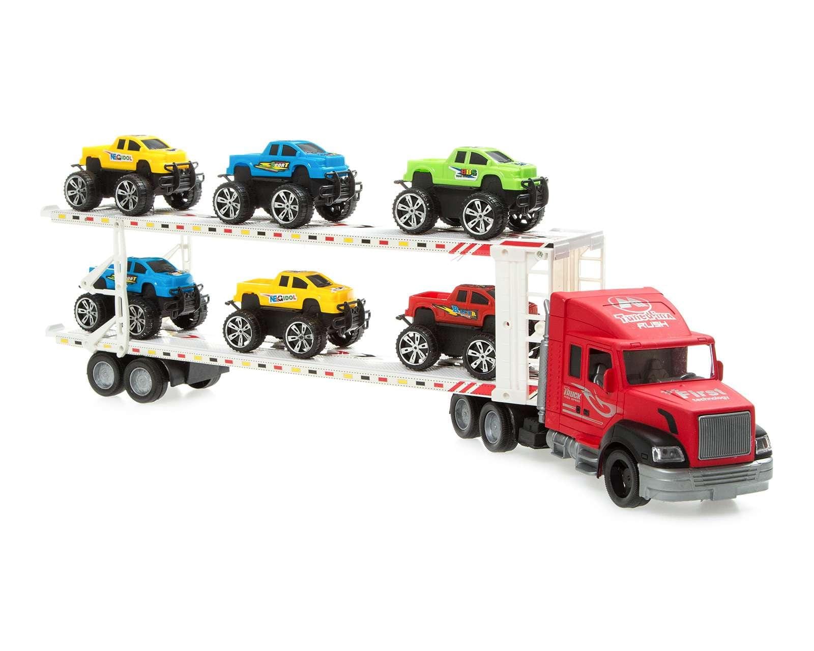Foto 2 pulgar | Foto 1 | Camión con Autos Jian Sheng Toys 1 Set al Azar