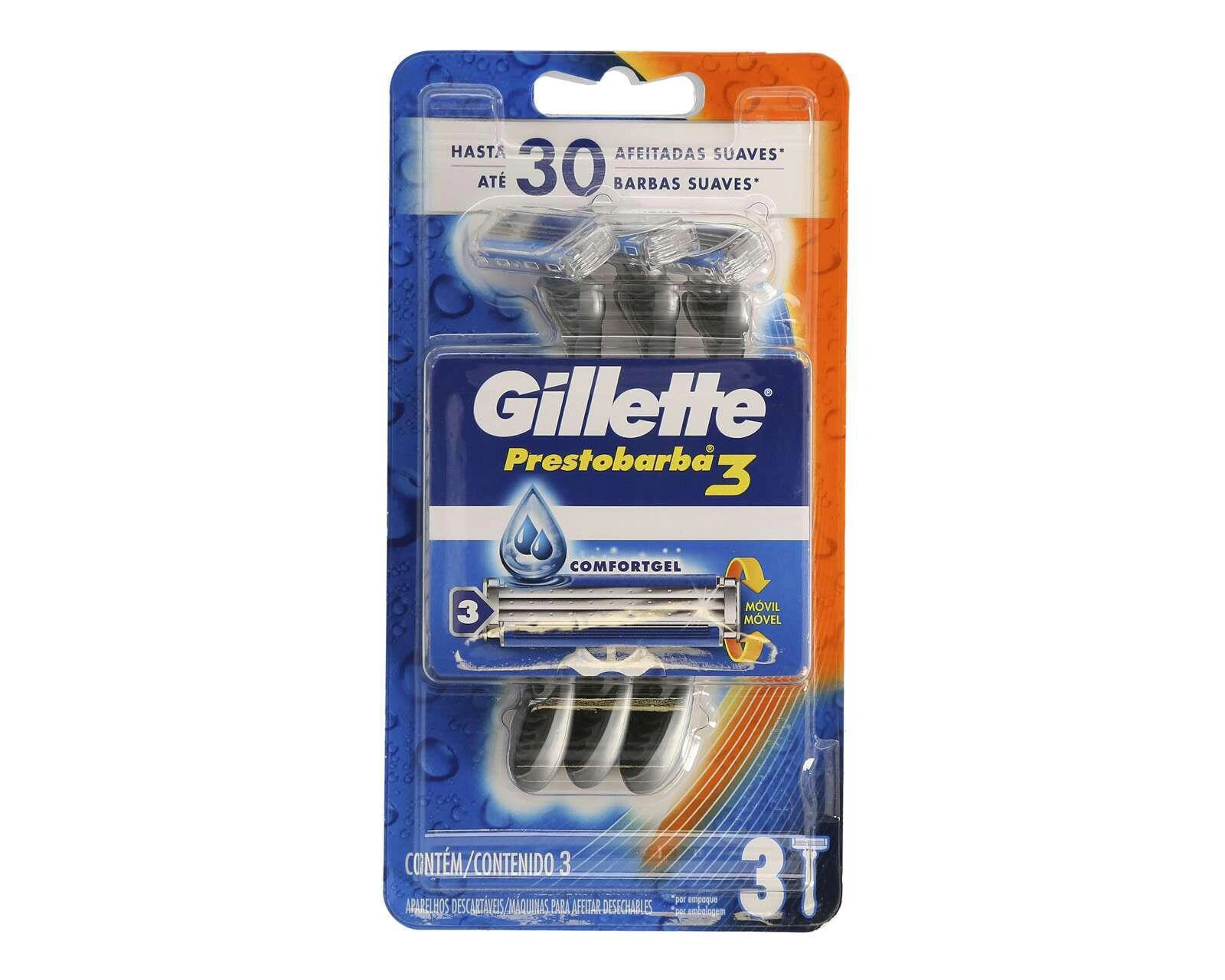 Foto 2 pulgar | Foto 1 | Set de Rastrillos Gillette Prestobarba 3 Comfortgel