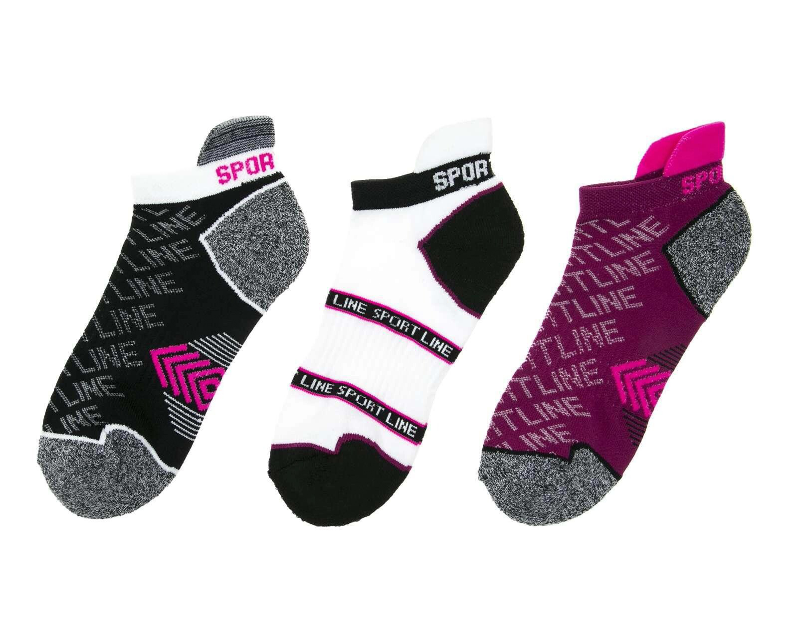 Calcetas Deportivas Tines Sportline para Mujer 3 Pares