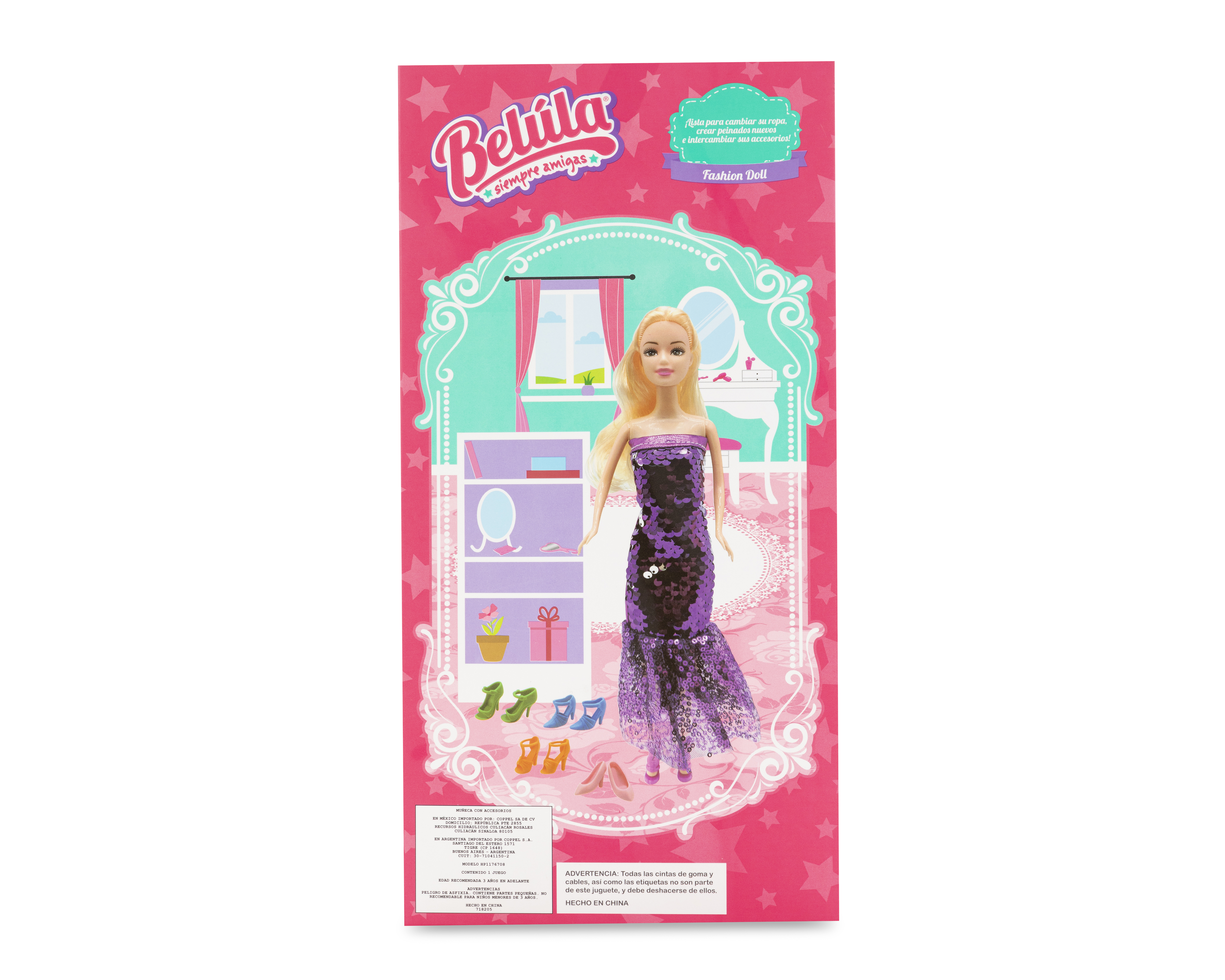 Foto 3 pulgar | Foto 2 | Muñeca Belúla Fashion Doll 1 Pieza al Azar