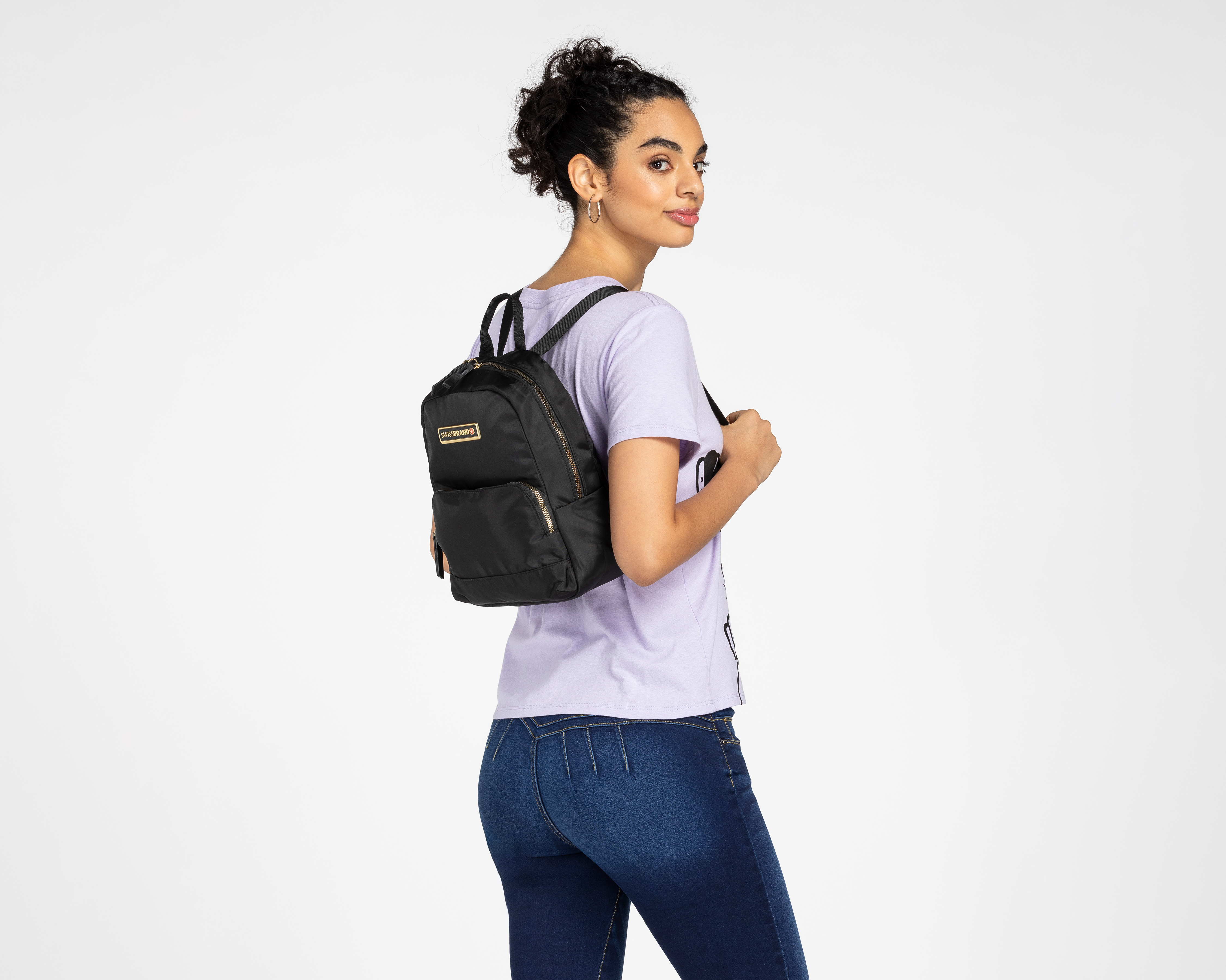 Foto 9 pulgar | Foto 8 | Mochila Swissbrand Negra
