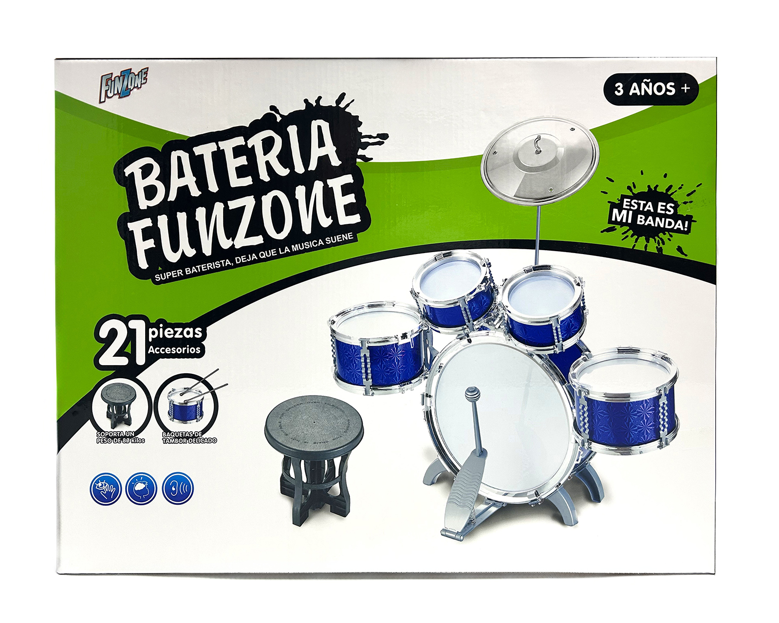 Foto 2 pulgar | Foto 1 | Batería Funzone Multicolor