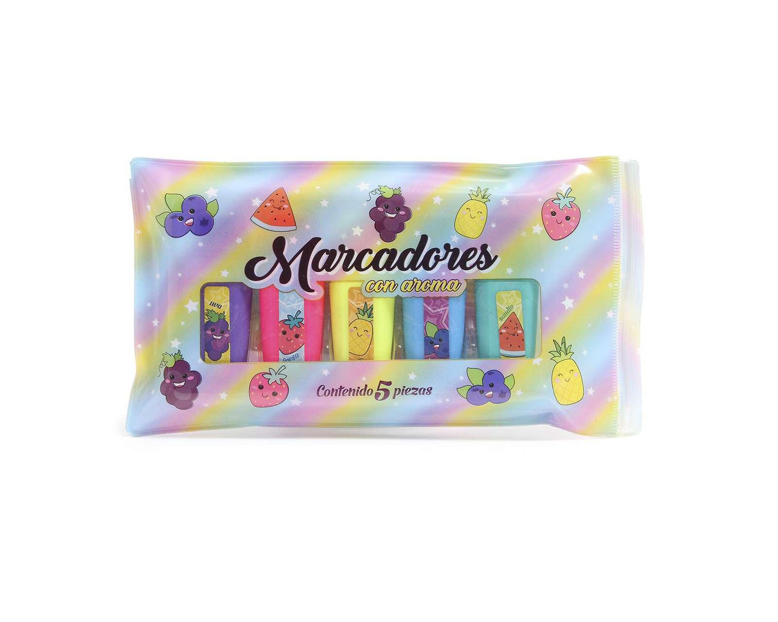 Marcadores con Aroma (5 Piezas)