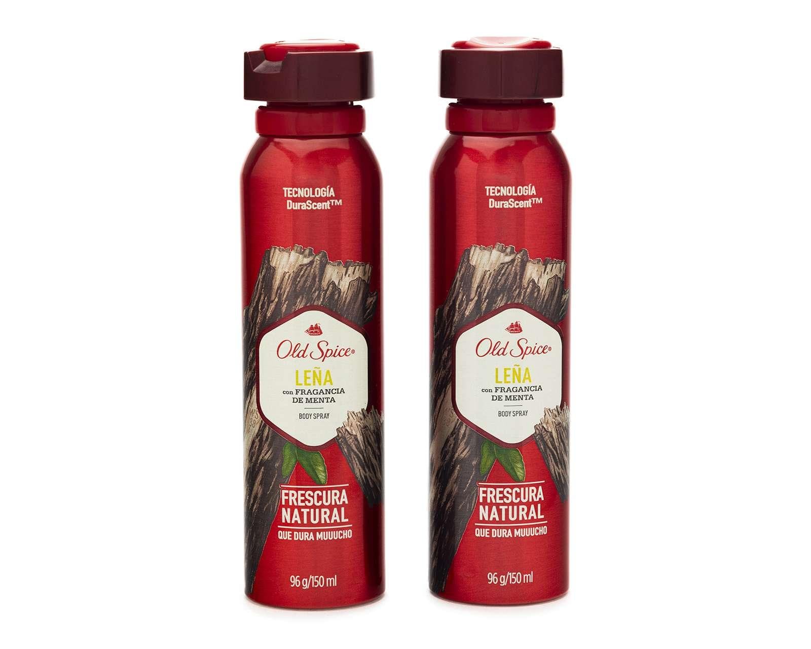 Foto 3 pulgar | Foto 2 | Deshodorante Body Spray Old Spice Leña 150 ml (2 Piezas)