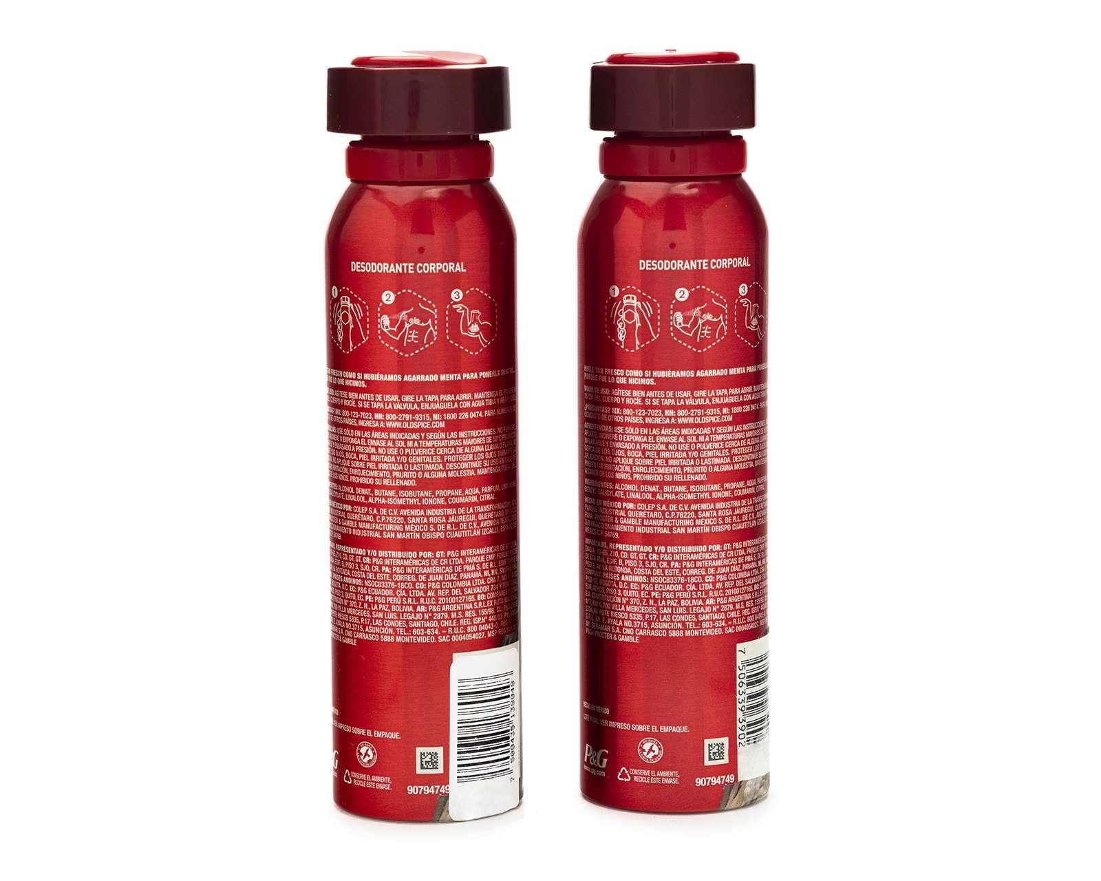 Foto 4 pulgar | Foto 3 | Deshodorante Body Spray Old Spice Leña 150 ml (2 Piezas)