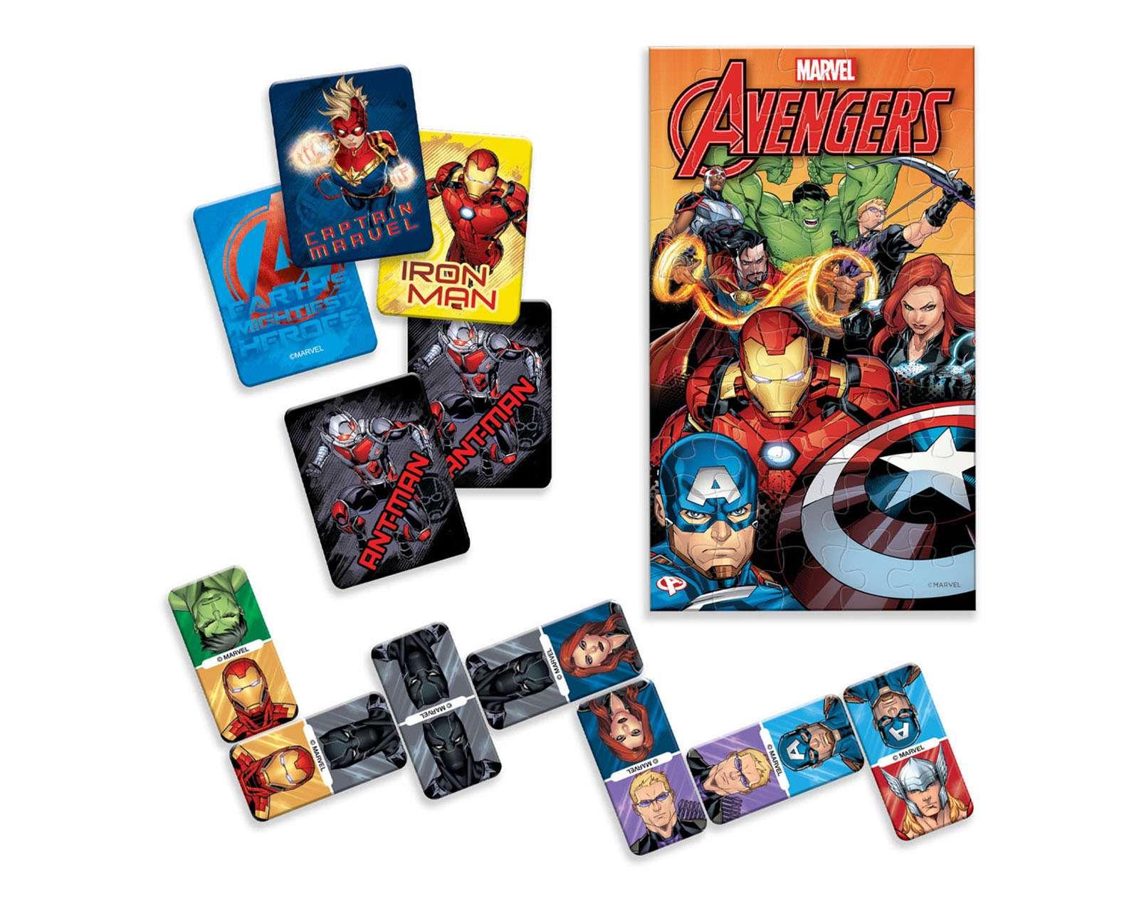 Foto 4 pulgar | Foto 3 | Juego de Mesa  3 En Uno  Avengers