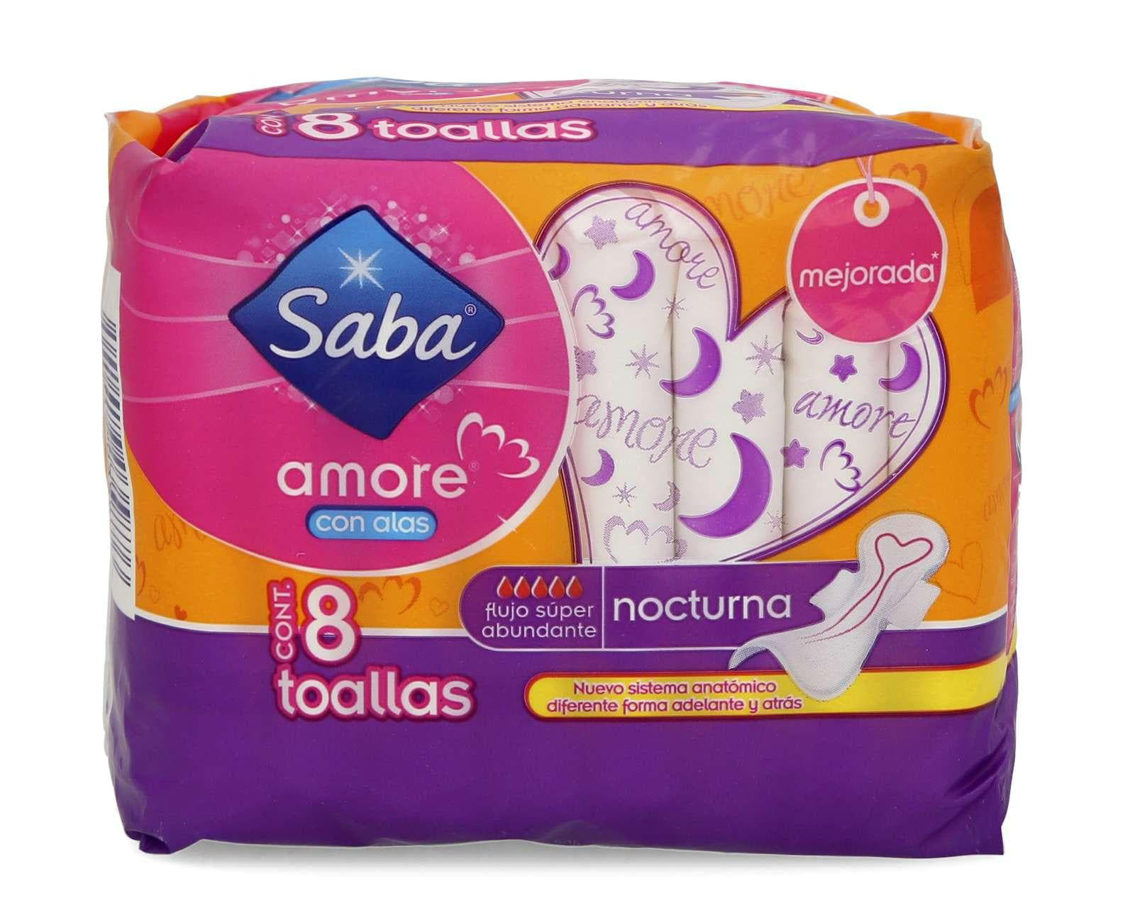 Toallas Sanitarias Saba Amore
