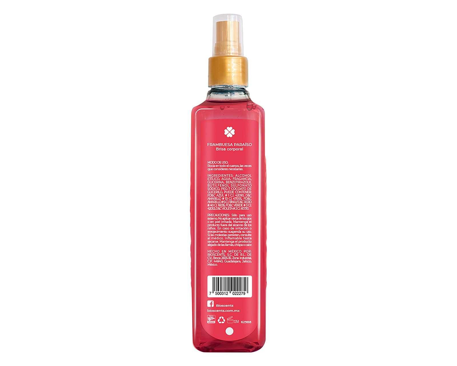 Foto 3 pulgar | Foto 2 | Loción Bioscents Frambuesa Paraíso 250 ml