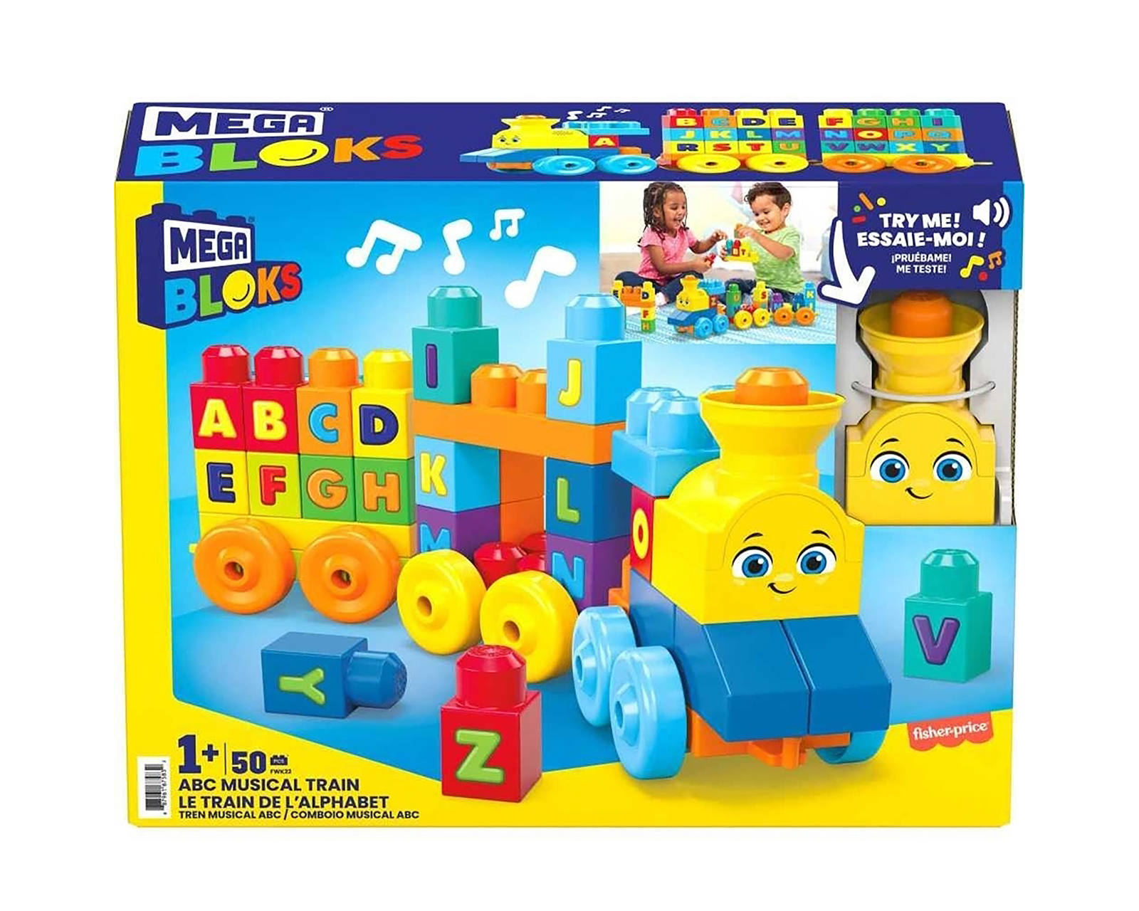 Foto 7 pulgar | Foto 6 | Tren Musical Mega Bloks 50 Piezas