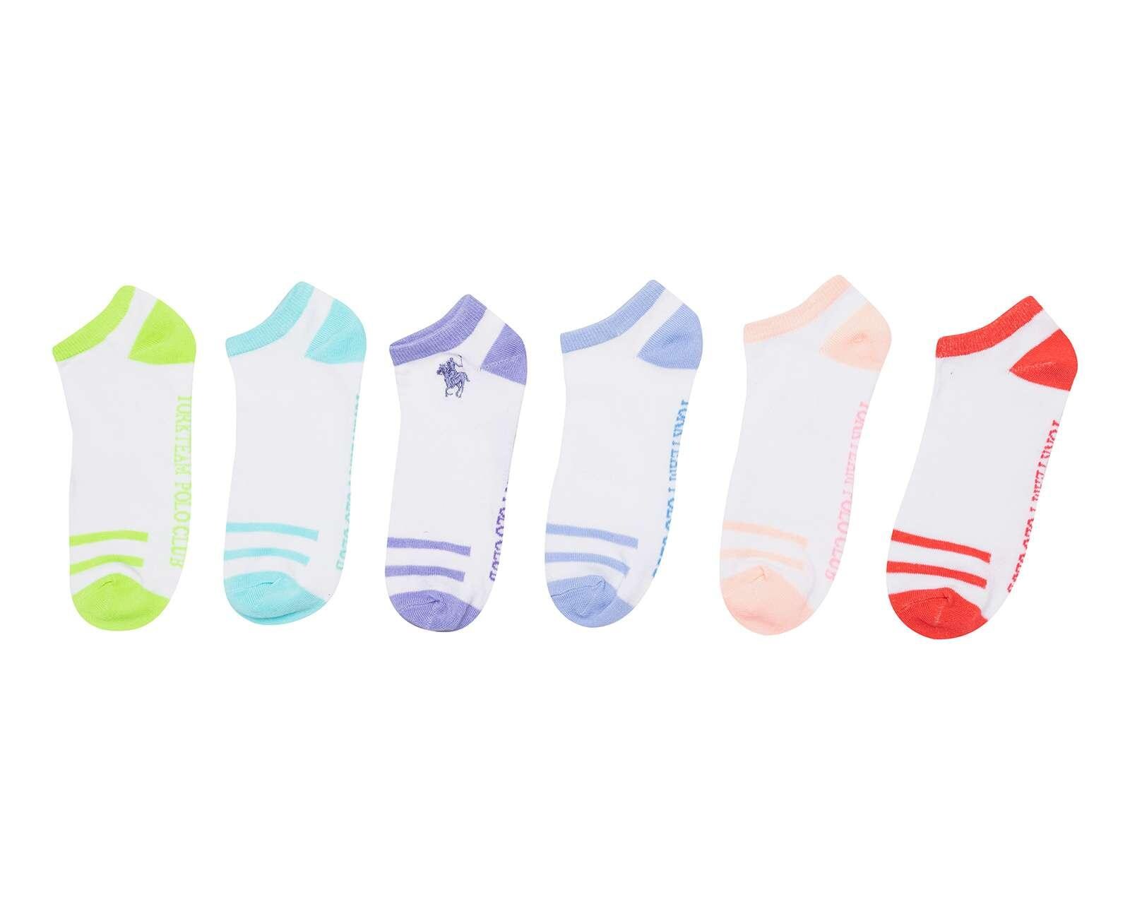 Calcetas Tines York Team Polo Club para Mujer 6 Pares