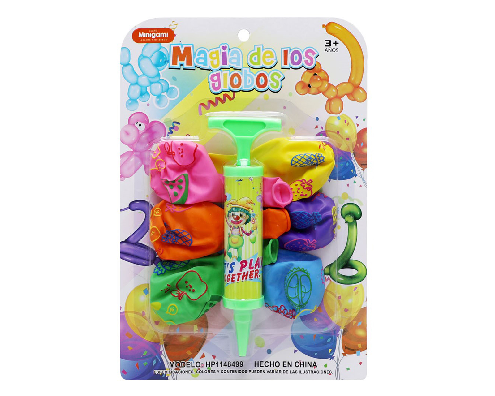 Foto 3 pulgar | Foto 2 | Inflador de globos Minigami con 6 globos