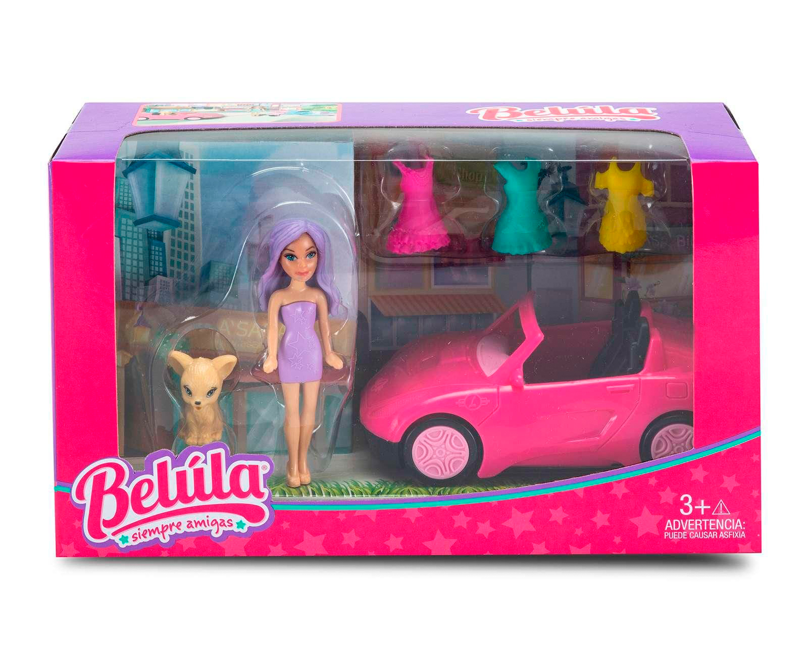 Foto 2 pulgar | Foto 1 | Muñeca Belúla con Automóvil y Accesorios