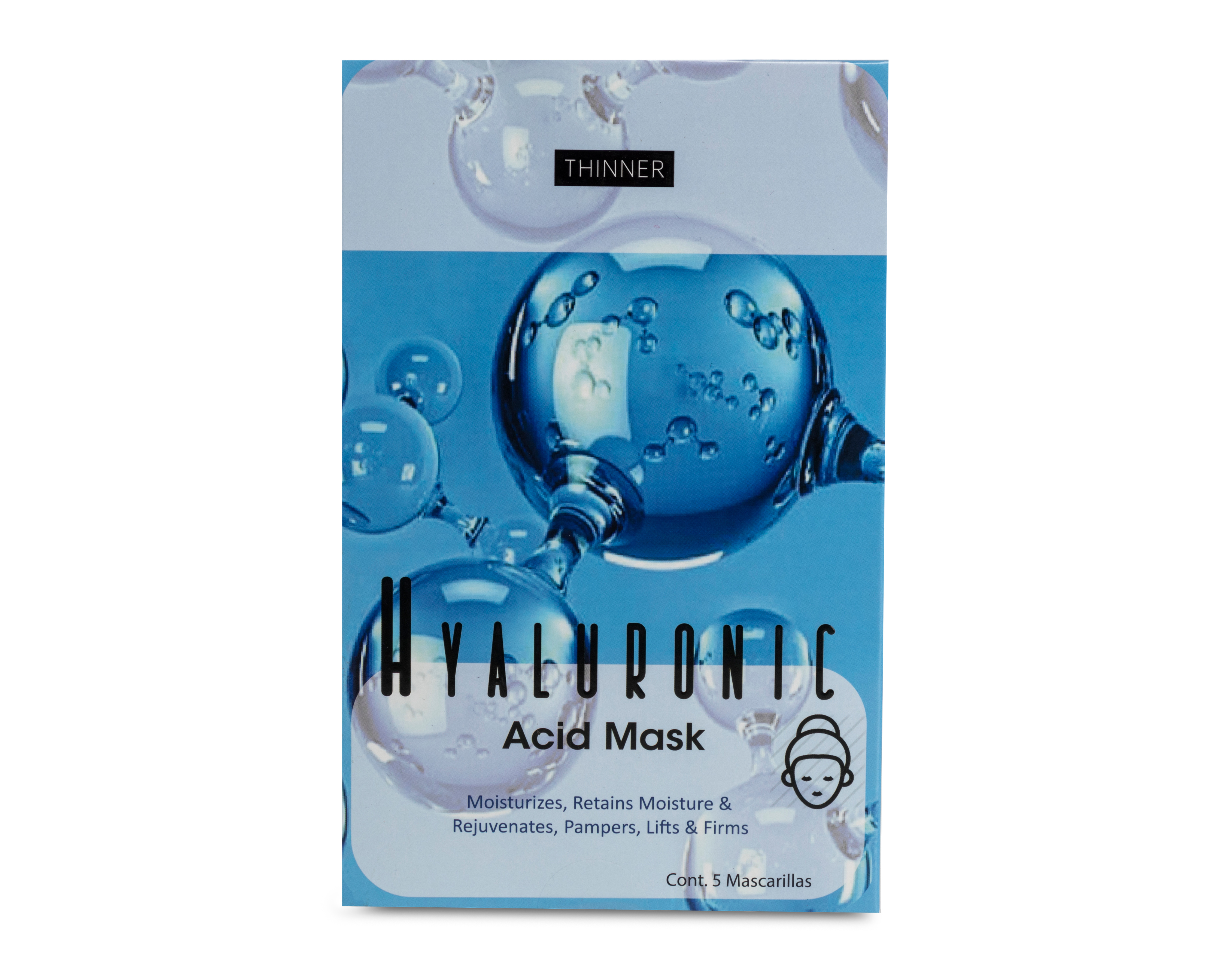 Mascarilla Facial Thinner Ácido Hialurónico