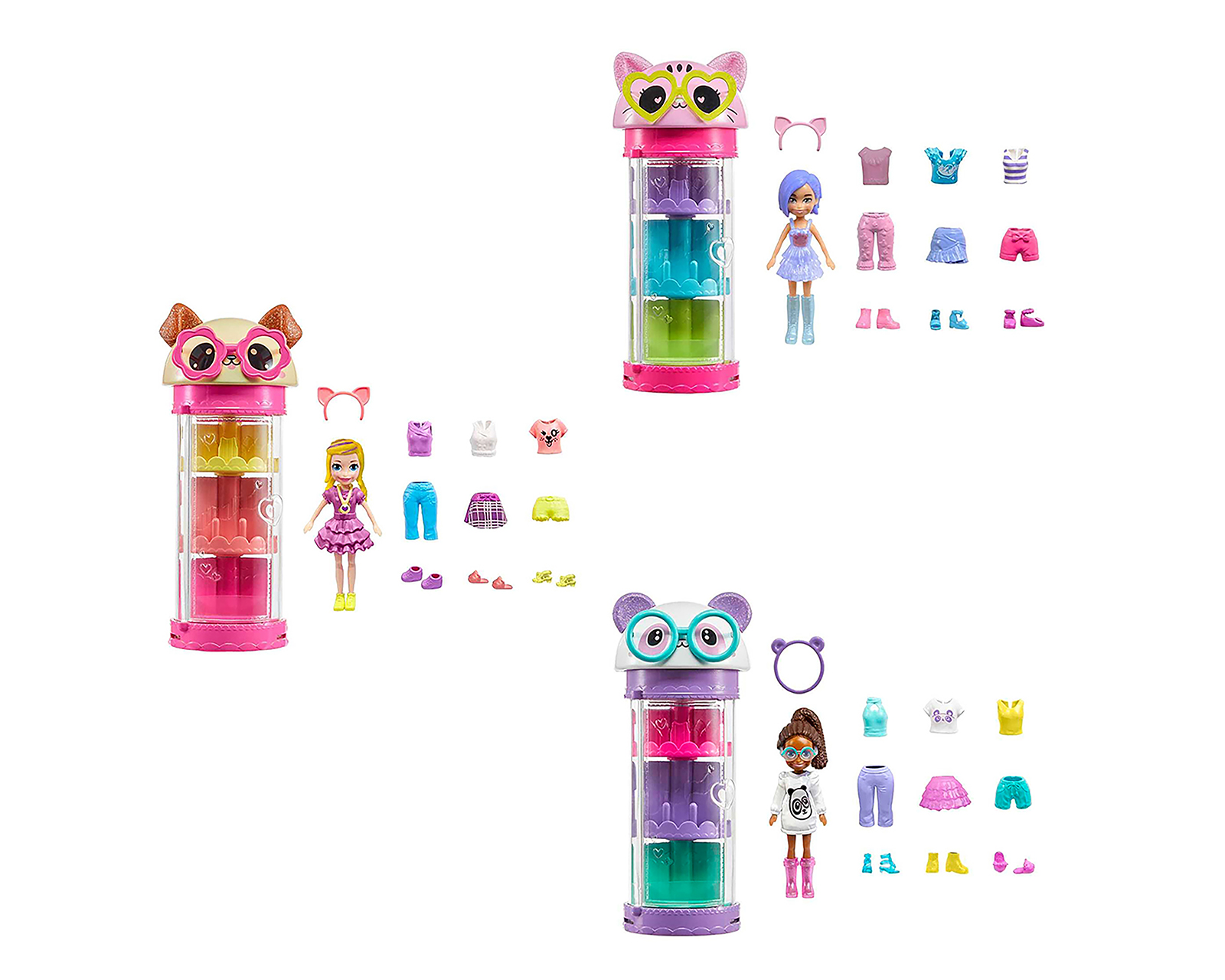 Tubo de Modas Giratorio Polly Pocket 1 Set al Azar