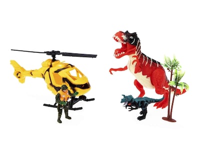 Foto 3 | Foto 3 | Juego de Dinosaurio y Helicóptero Funzone