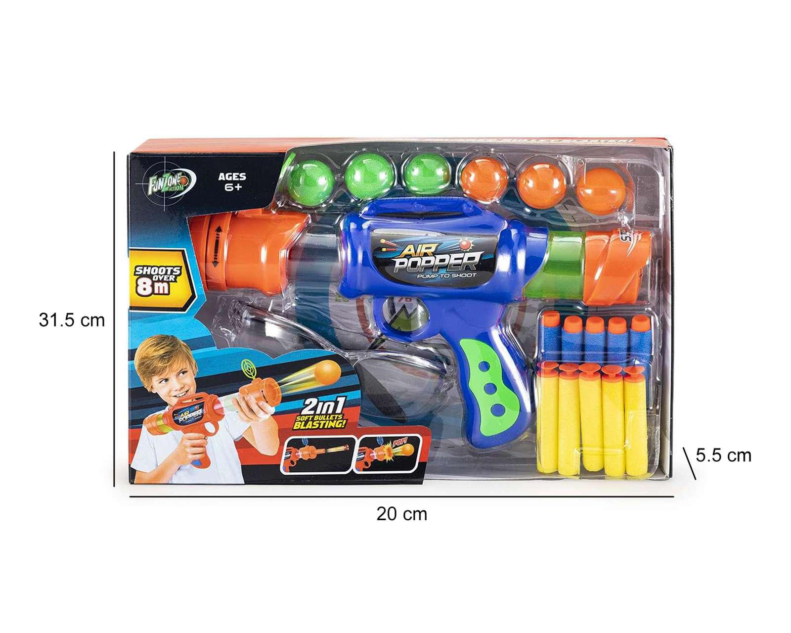 Foto 5 pulgar | Foto 4 | Lanzadardos Funzone Air Popper