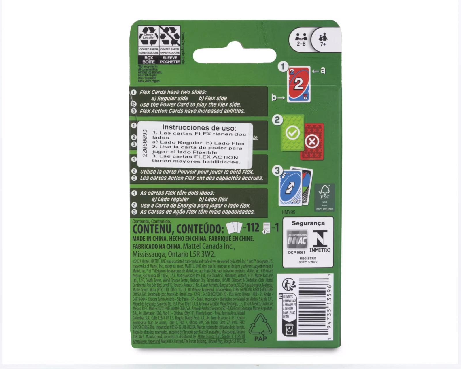 Foto 4 pulgar | Foto 3 | Juego de Mesa Uno Flex! Mattel