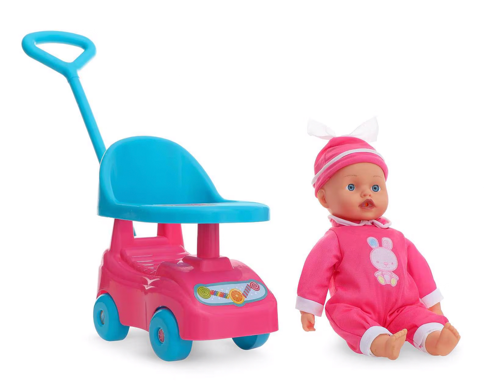 Foto 2 pulgar | Foto 1 | Muñeca Baby Bu con Carrito