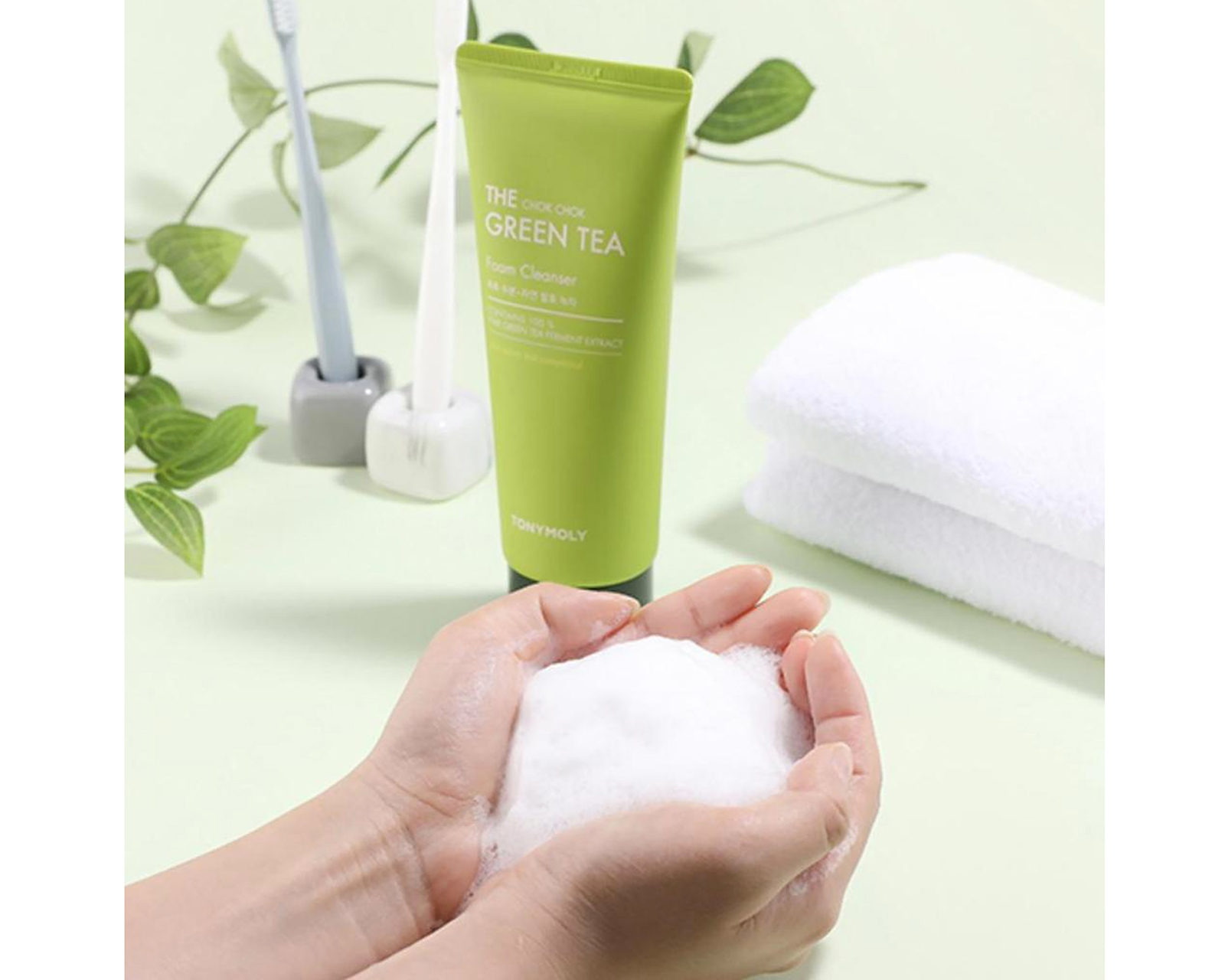 Foto 3 pulgar | Foto 2 | Espuma Limpiadora con Té Verde Tony Moly Chok Chok 150 ml