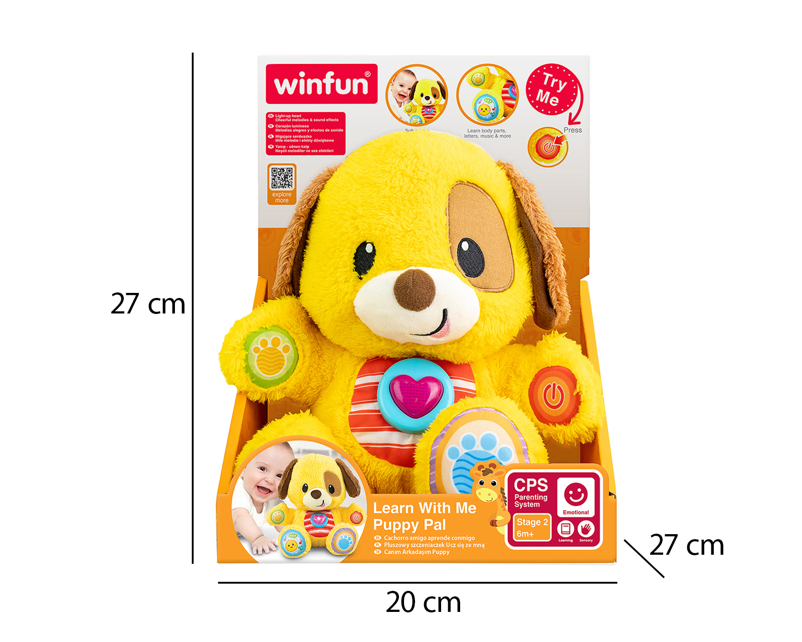 Foto 4 pulgar | Foto 3 | Perrito de Peluche Winfun Musical