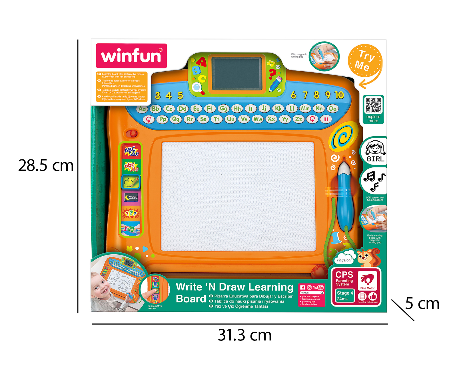 Foto 4 pulgar | Foto 3 | Pizarrón Educativo Winfun