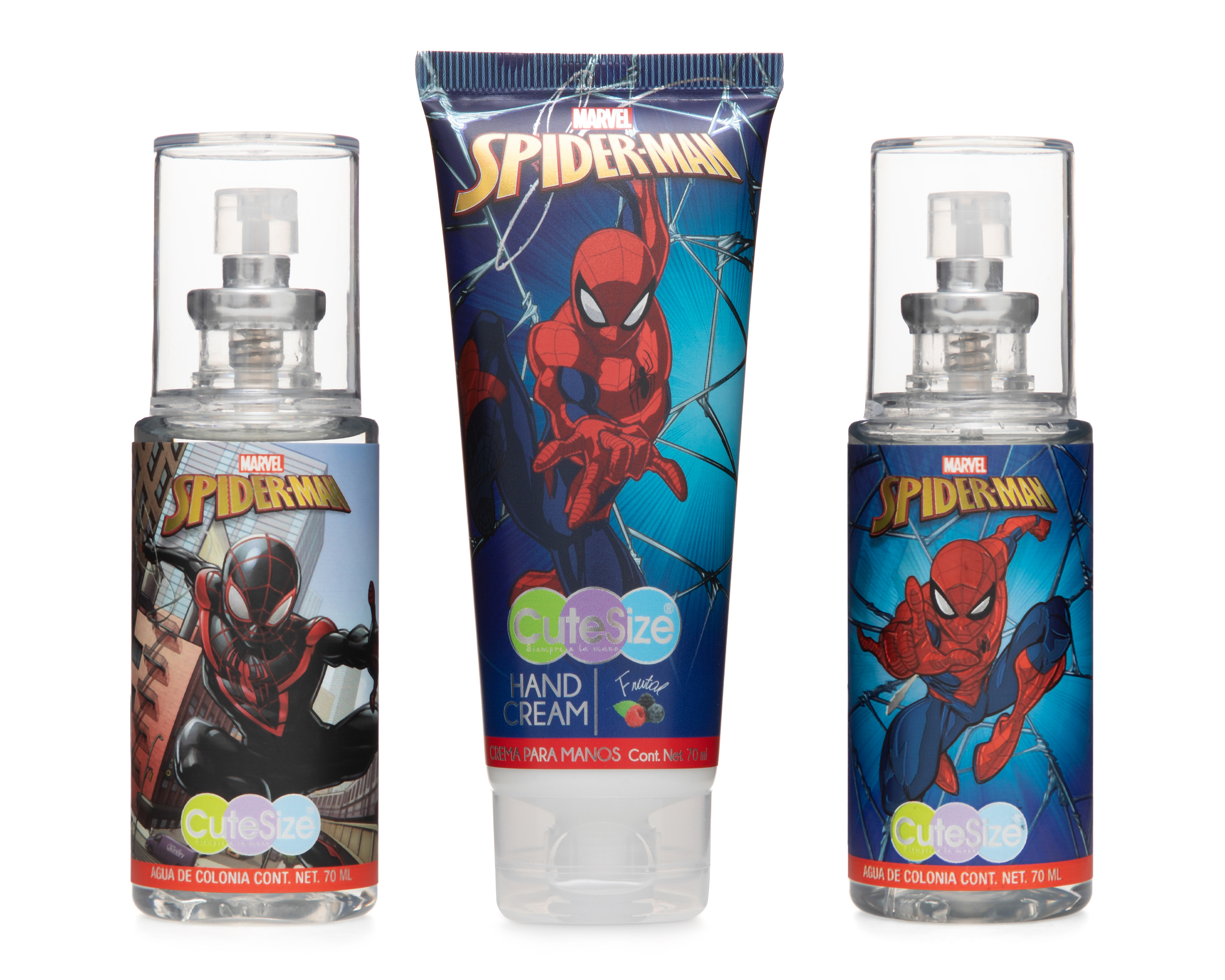 Loción y Crema Corporal para Niño Spider-Man 3 Piezas