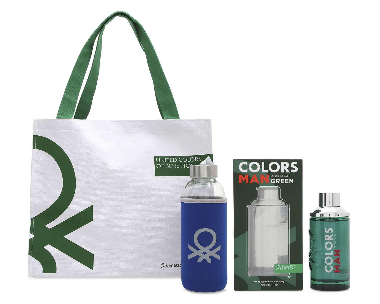 Estuche para Hombre United Colors Of Benetton Colors Man Green 3 Piezas