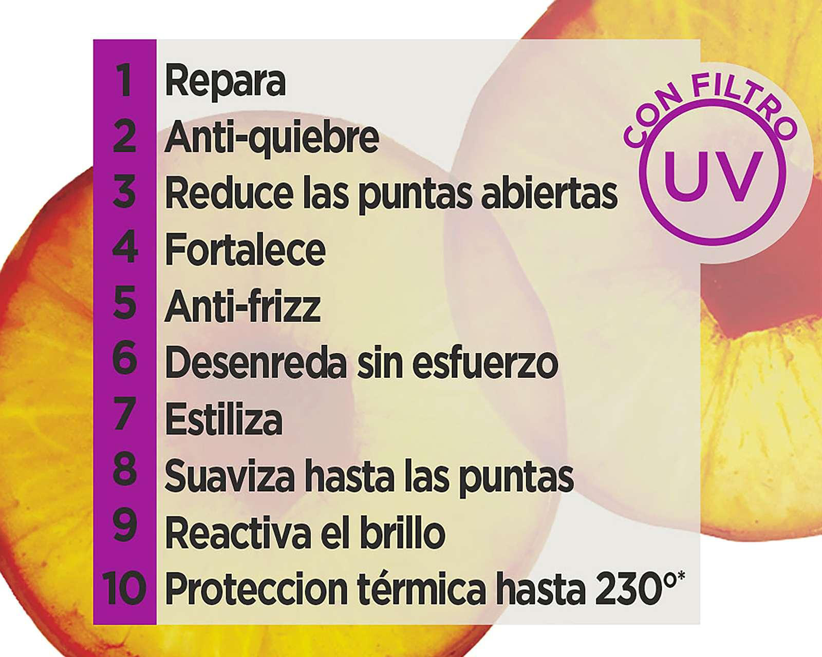 Foto 5 pulgar | Foto 4 | Crema para Peinar Fructis Borrador de Daño 300 ml