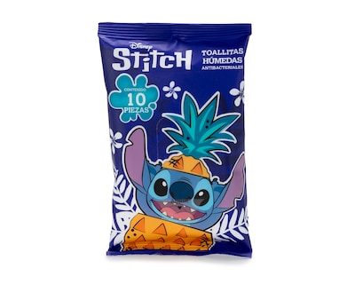 Foto 1 | Foto 1 | Toallas Húmedas Antibacteriales Disney Lilo & Stitch 10 Piezas