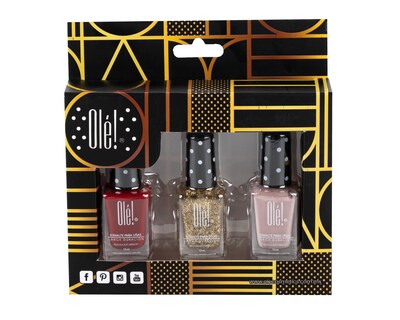 Foto 1 | Foto 1 | Esmalte para Uñas Olé 3 Piezas