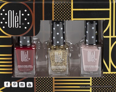 Foto 3 | Foto 3 | Esmalte para Uñas Olé 3 Piezas