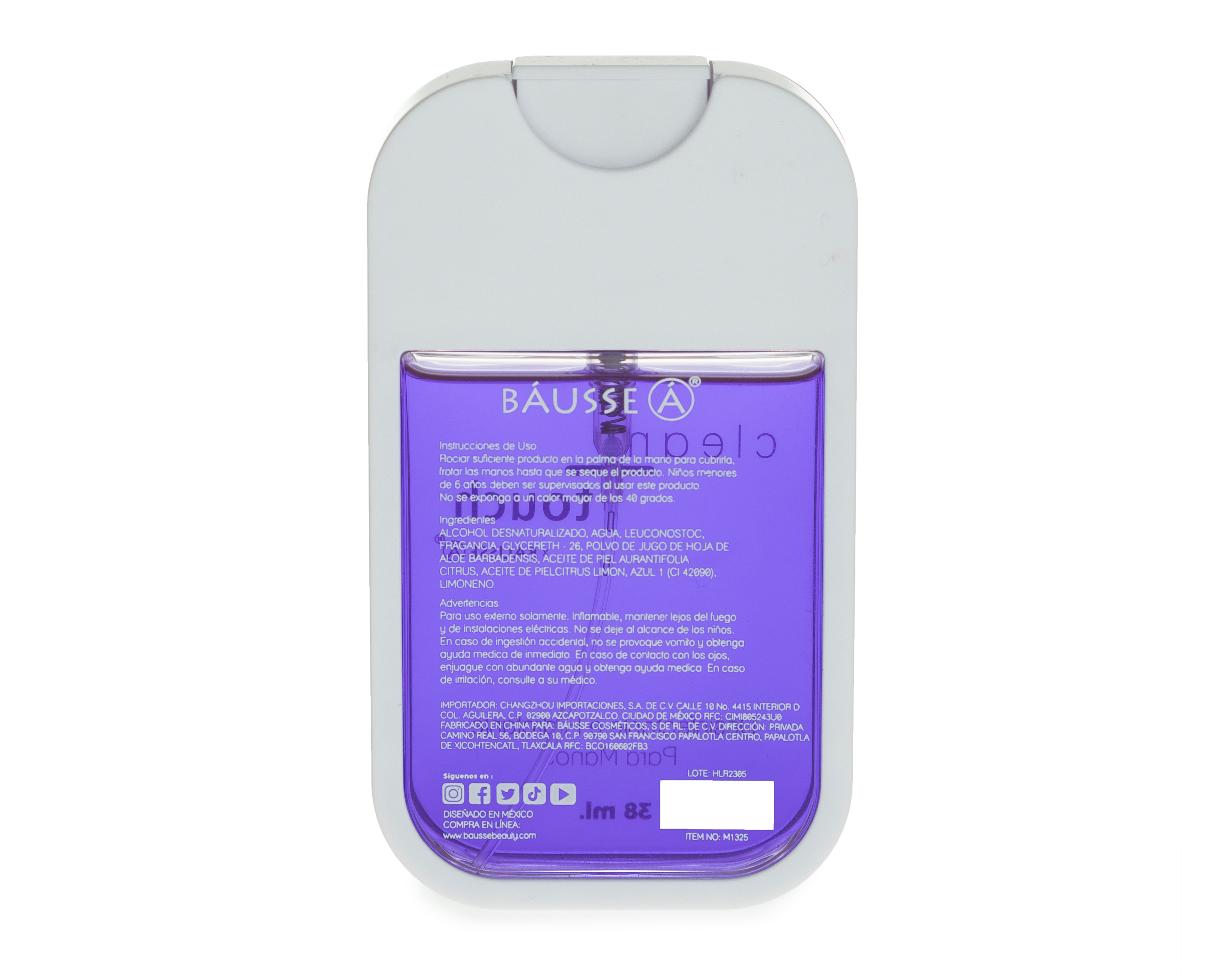 Foto 3 pulgar | Foto 2 | Spray Antibacterial Clean Touch Bausse Uva 38 ml